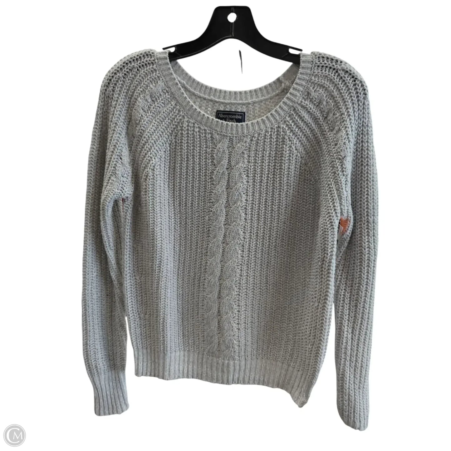 Sweater By Abercrombie And Fitch In Silver, Size: S