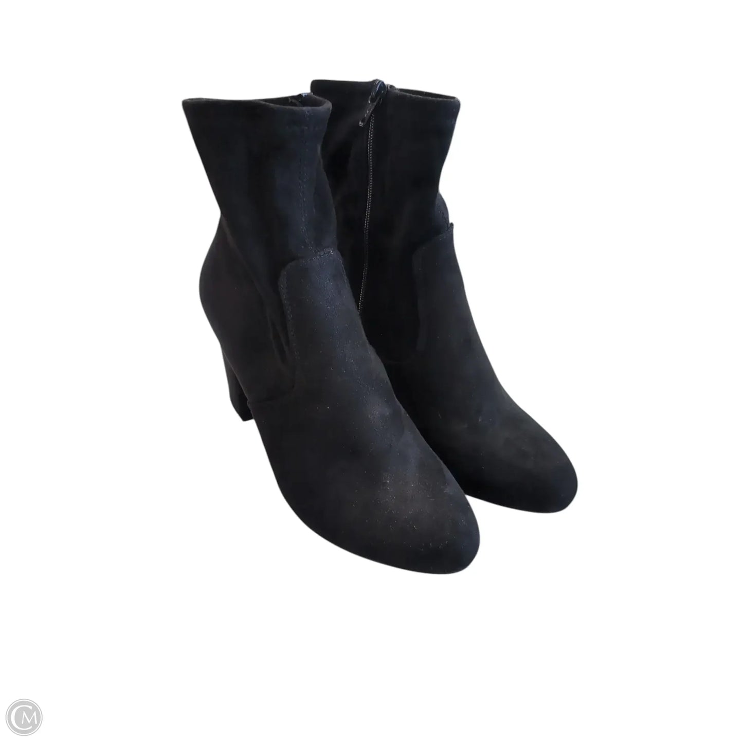 Boots Ankle Heels By Francesca's In Black, Size: 8