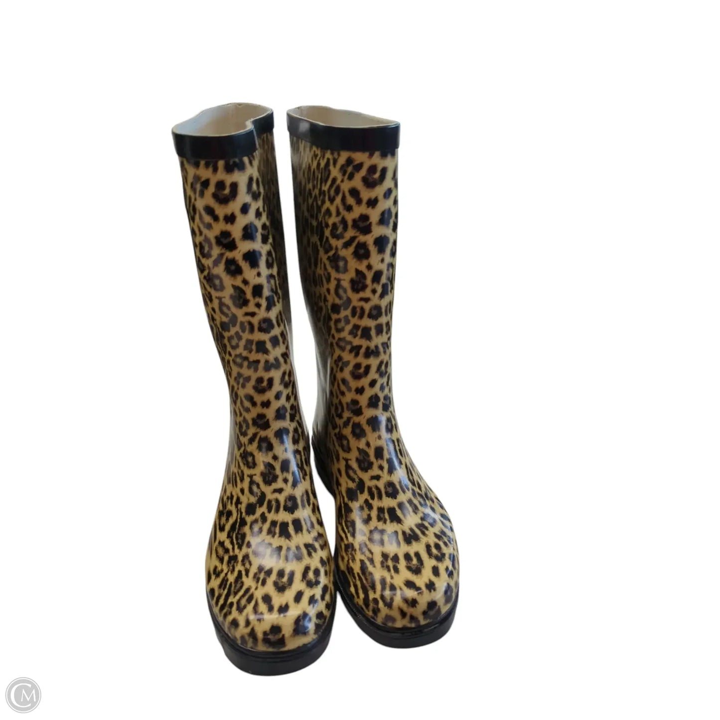 Boots Rain By Clothes Mentor In Animal Print, Size: 8