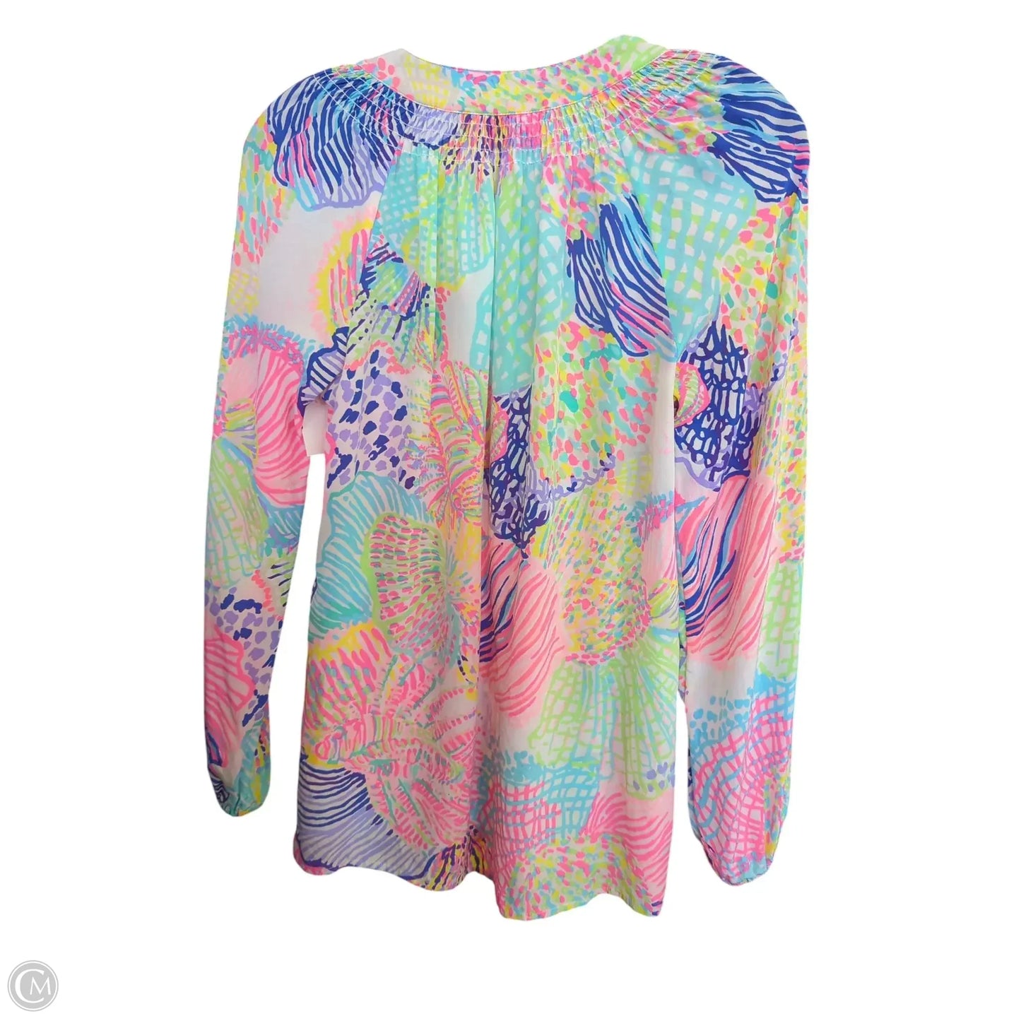 Top Long Sleeve Designer By Lilly Pulitzer In Multi-colored, Size: Xs