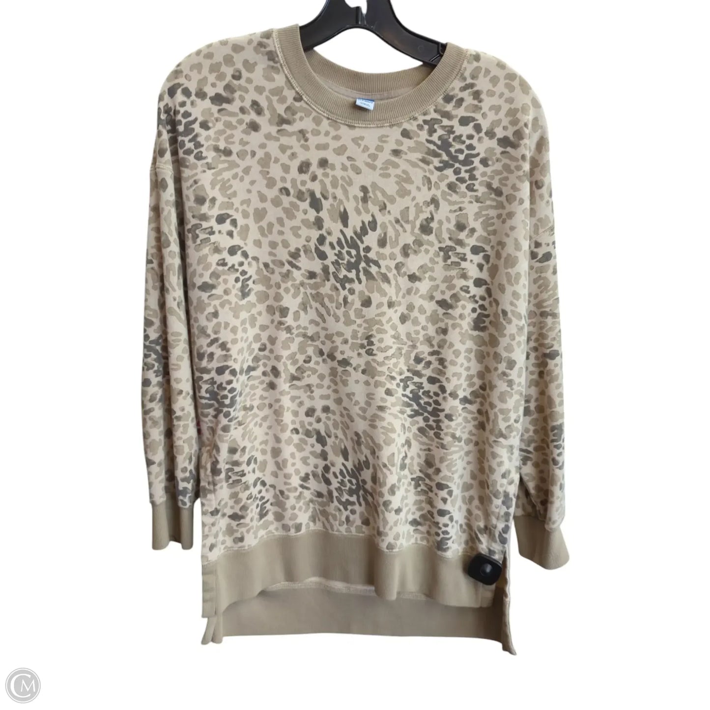Sweatshirt Crewneck By Old Navy In Animal Print, Size: S