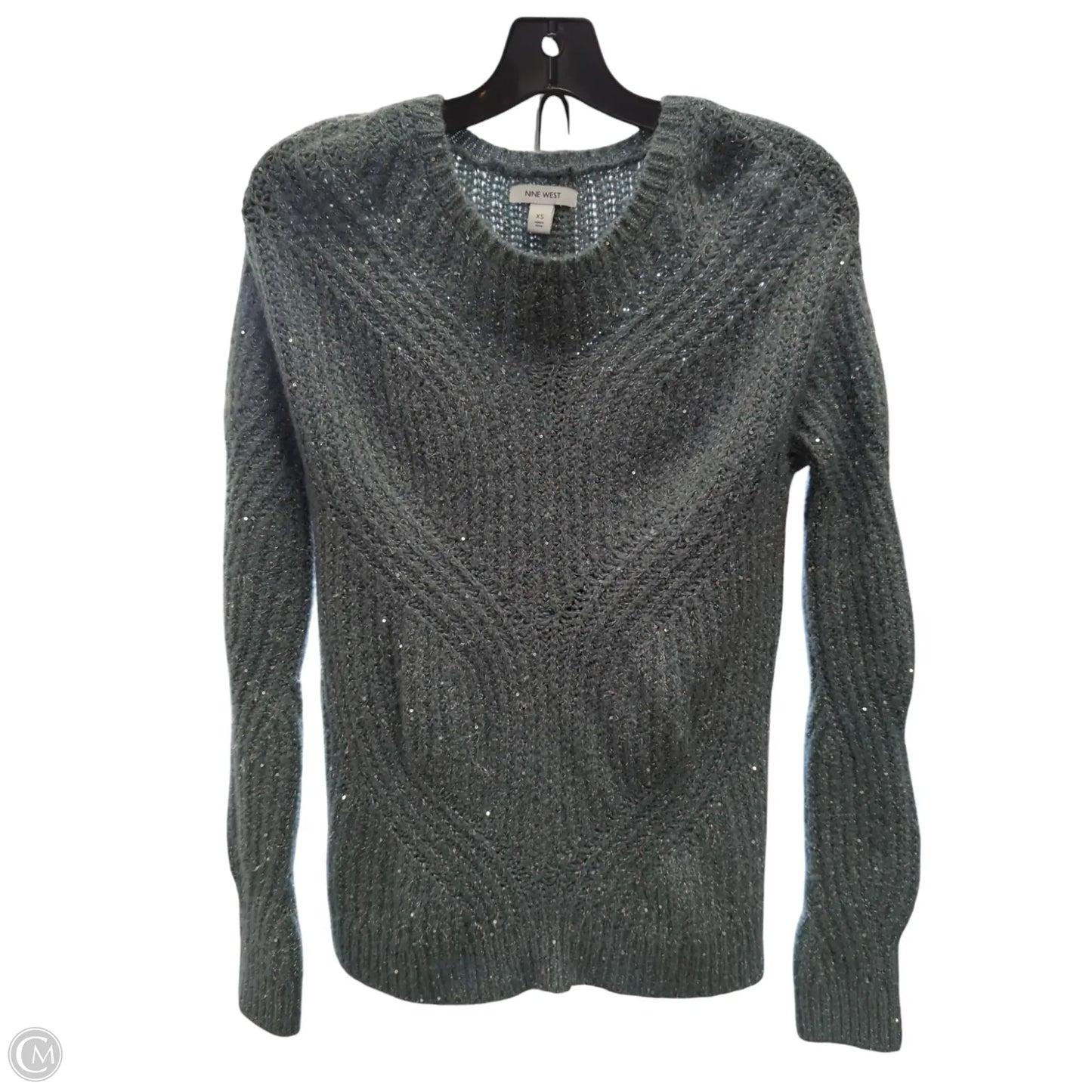 Sweater By Nine West In Green, Size: Xs