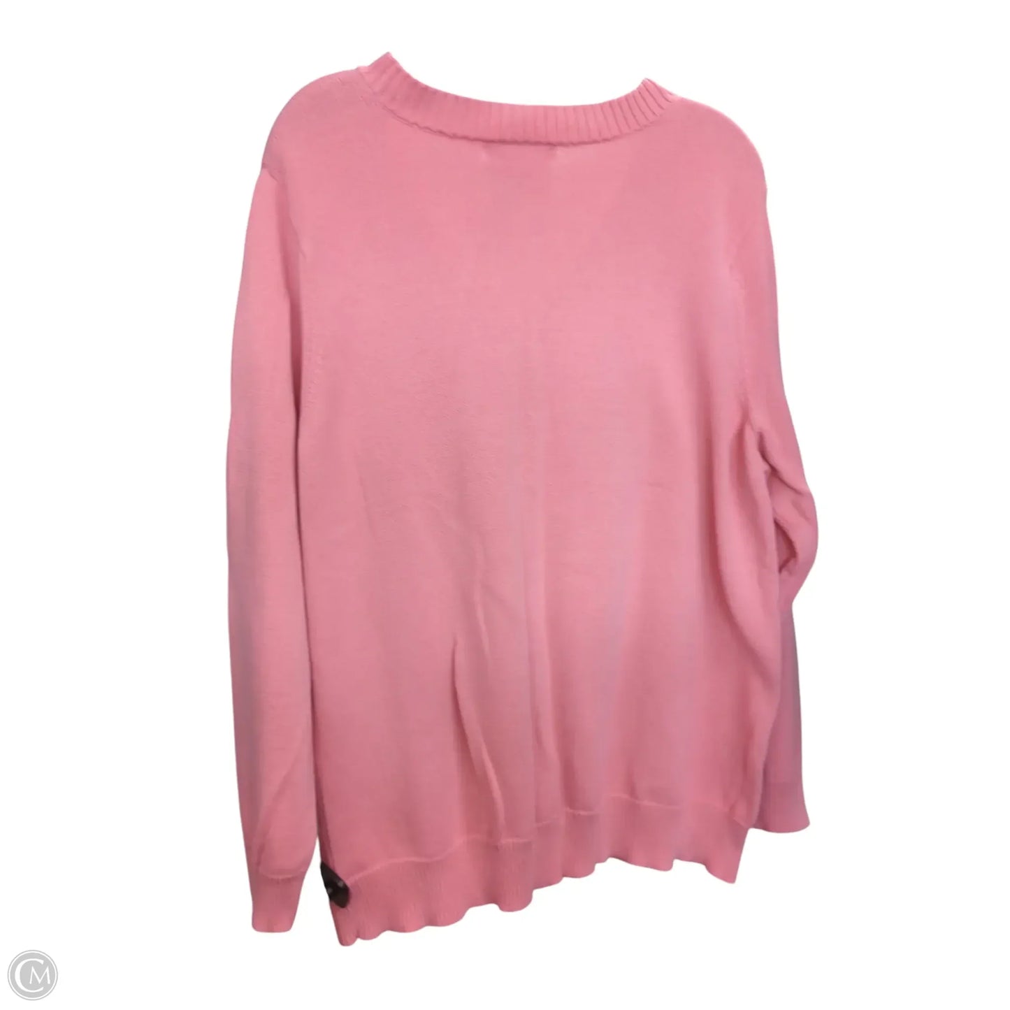 Sweater By Karen Scott In Pink, Size: 2x