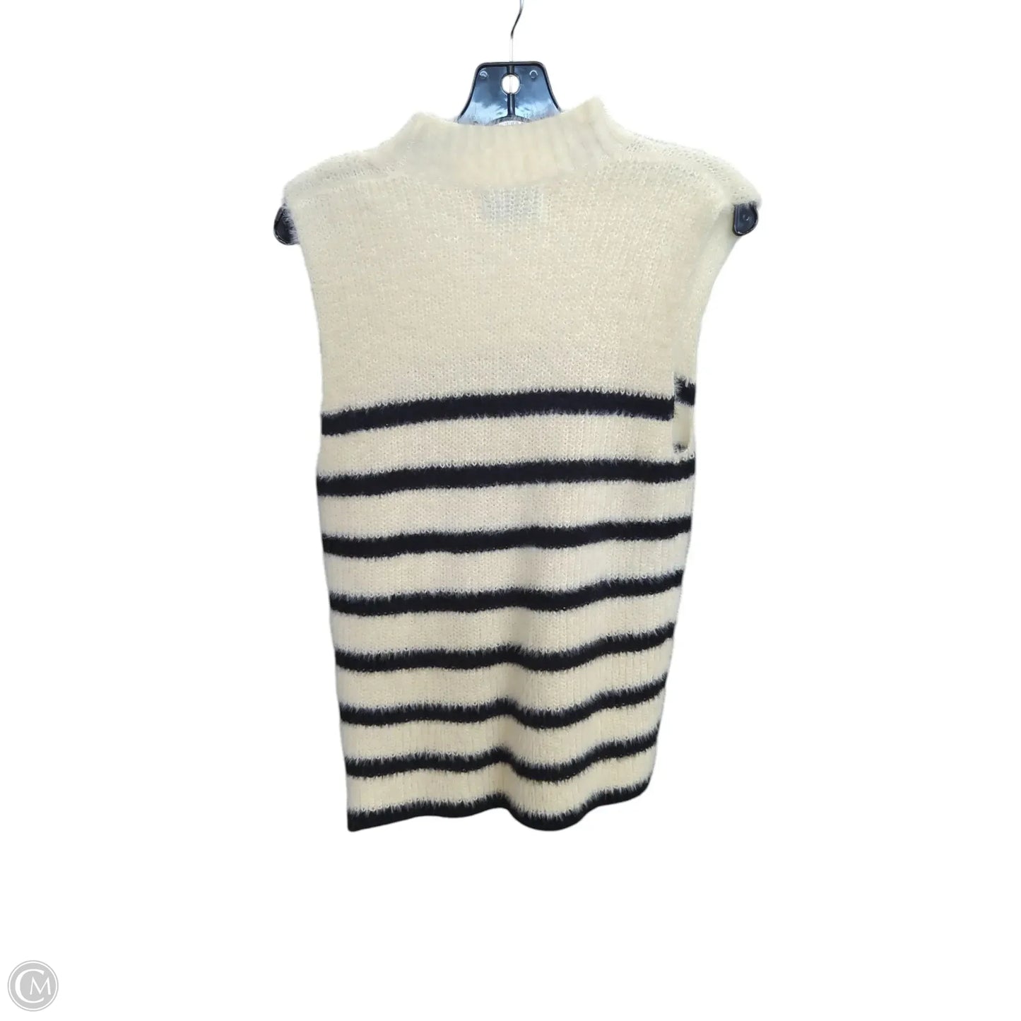 Vest Sweater By Old Navy In Striped Pattern, Size: M