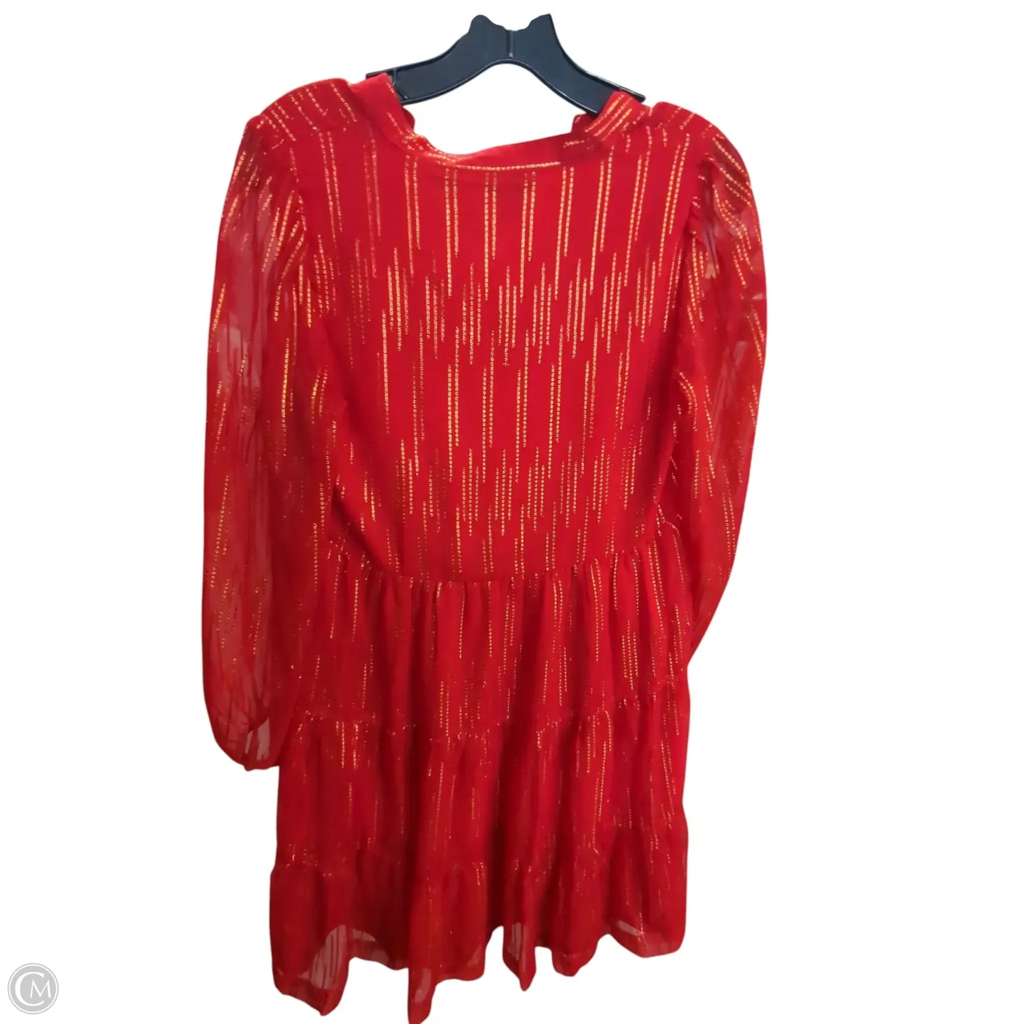 Dress Party Short By Crown And Ivy In Red & Yellow, Size: Xs