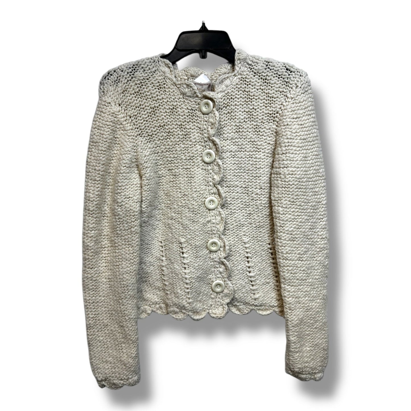 Cardigan By Mira Flores In Cream, Size: M