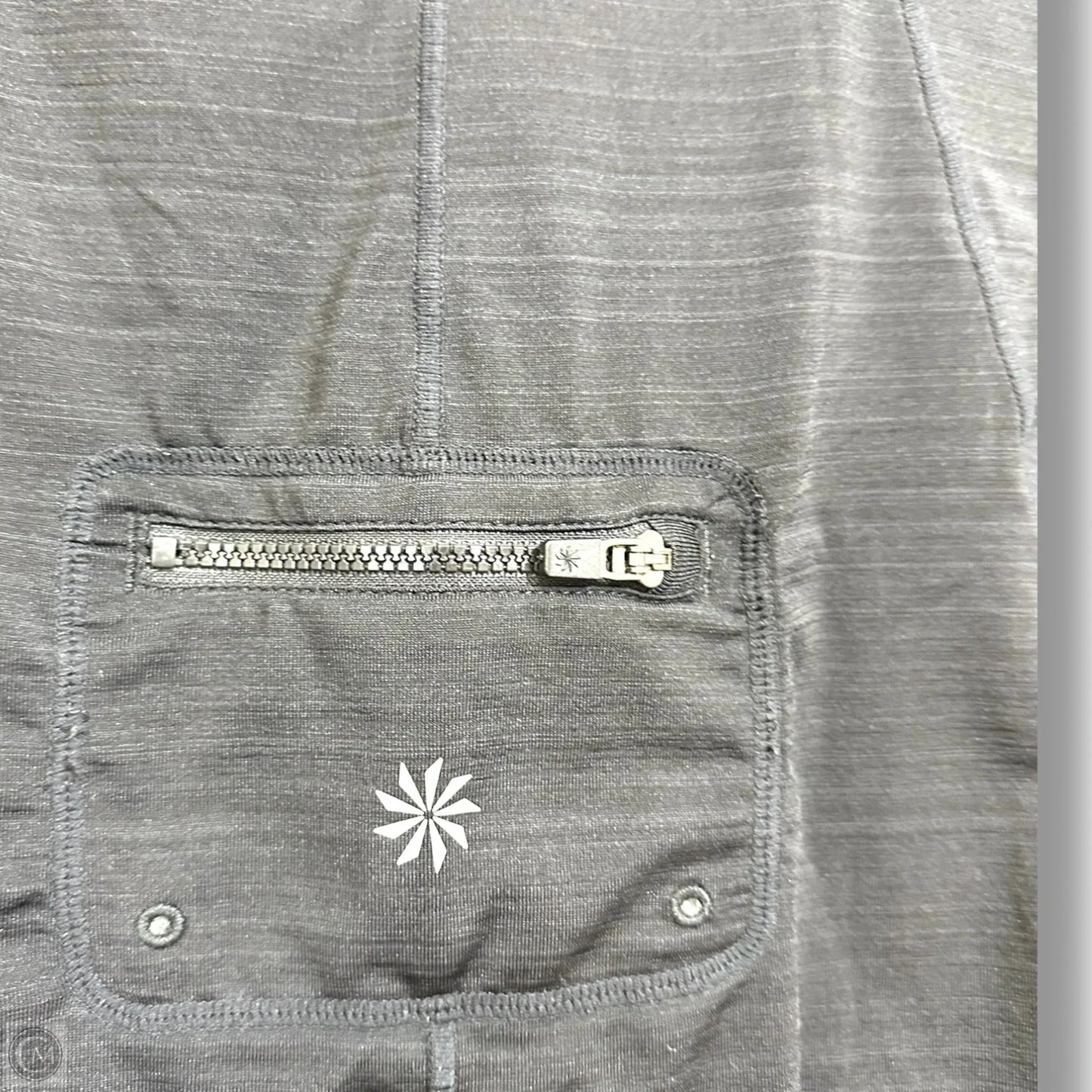 Athletic Top Short Sleeve By Athleta In Black, Size: Xl