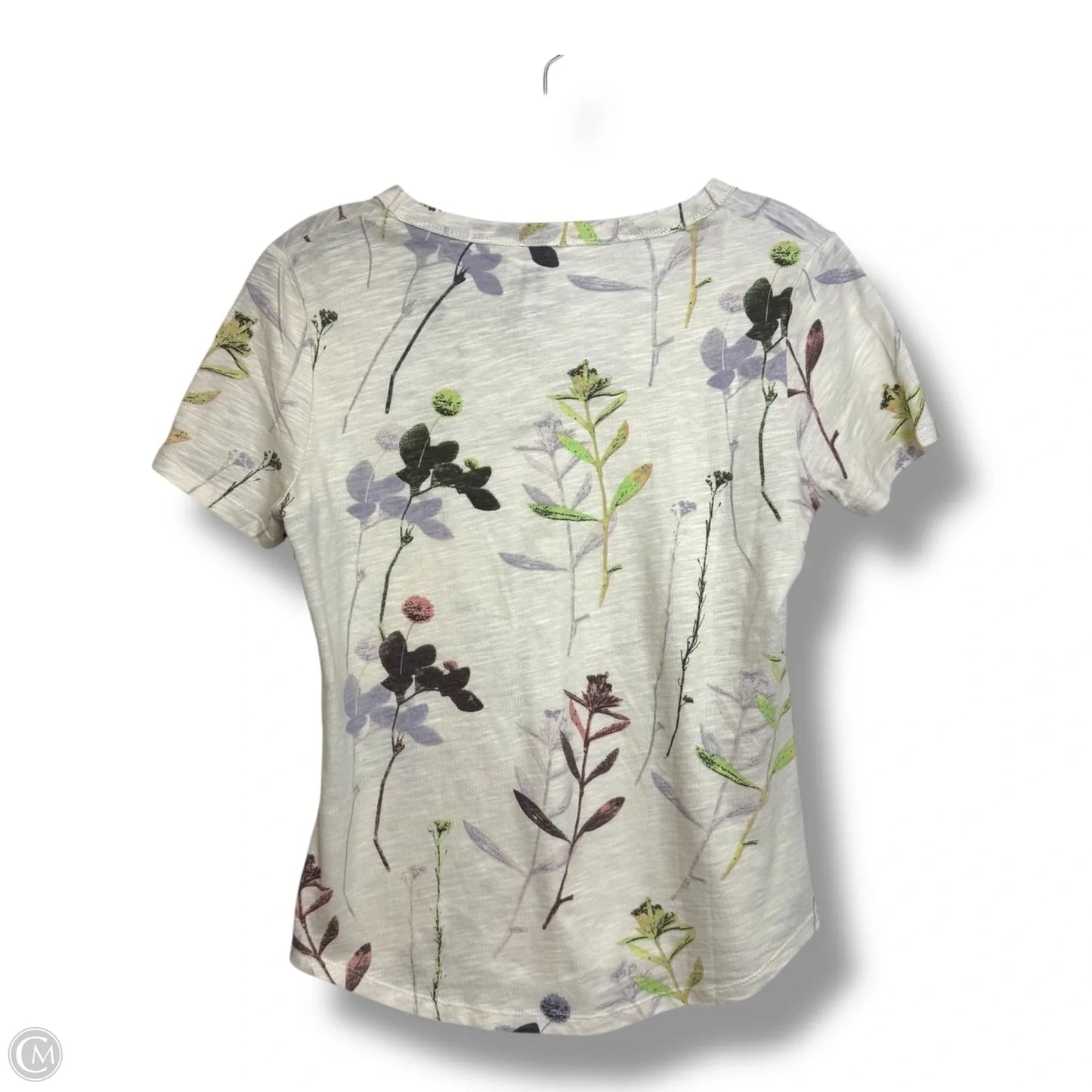 Top Short Sleeve Basic By For The Republic In Floral Print, Size: Xs
