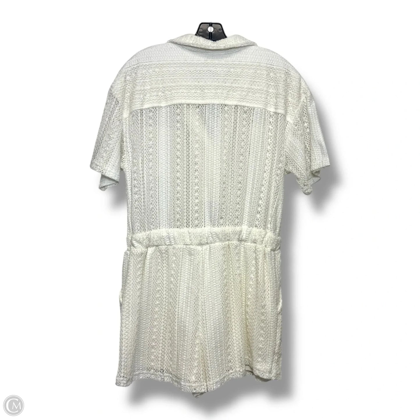 Romper By Clothes Mentor In Cream, Size: L