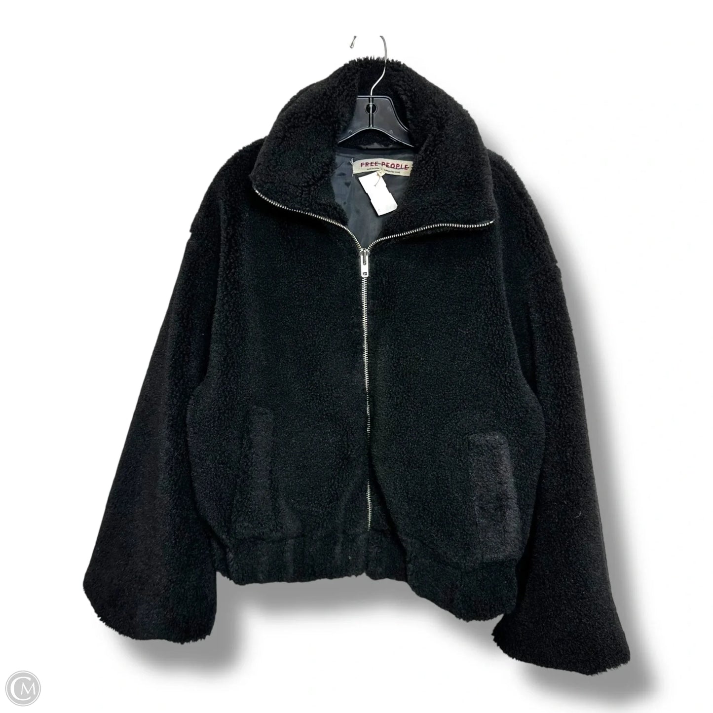Jacket Faux Fur & Sherpa By Free People In Black, Size: M
