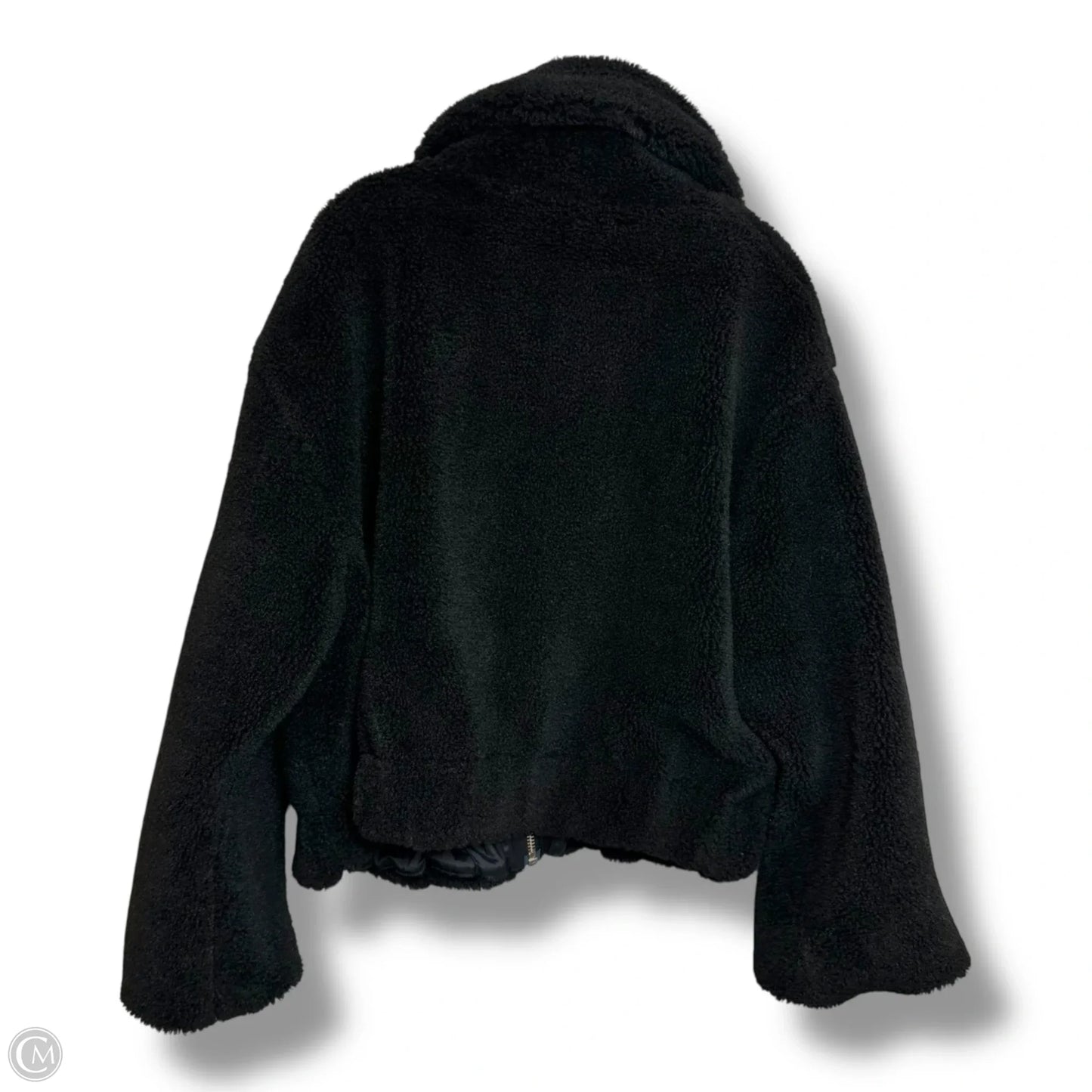 Jacket Faux Fur & Sherpa By Free People In Black, Size: M