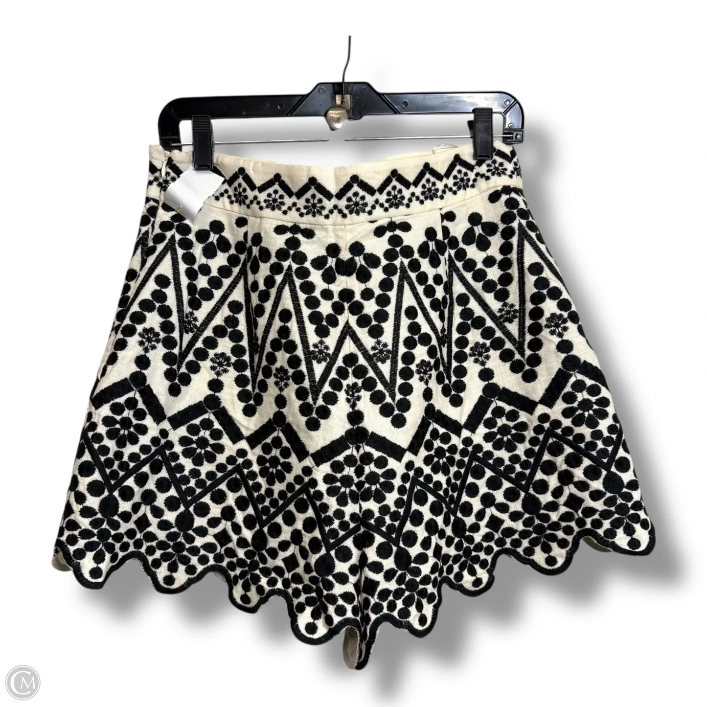Shorts By Zara In Black & White, Size: M