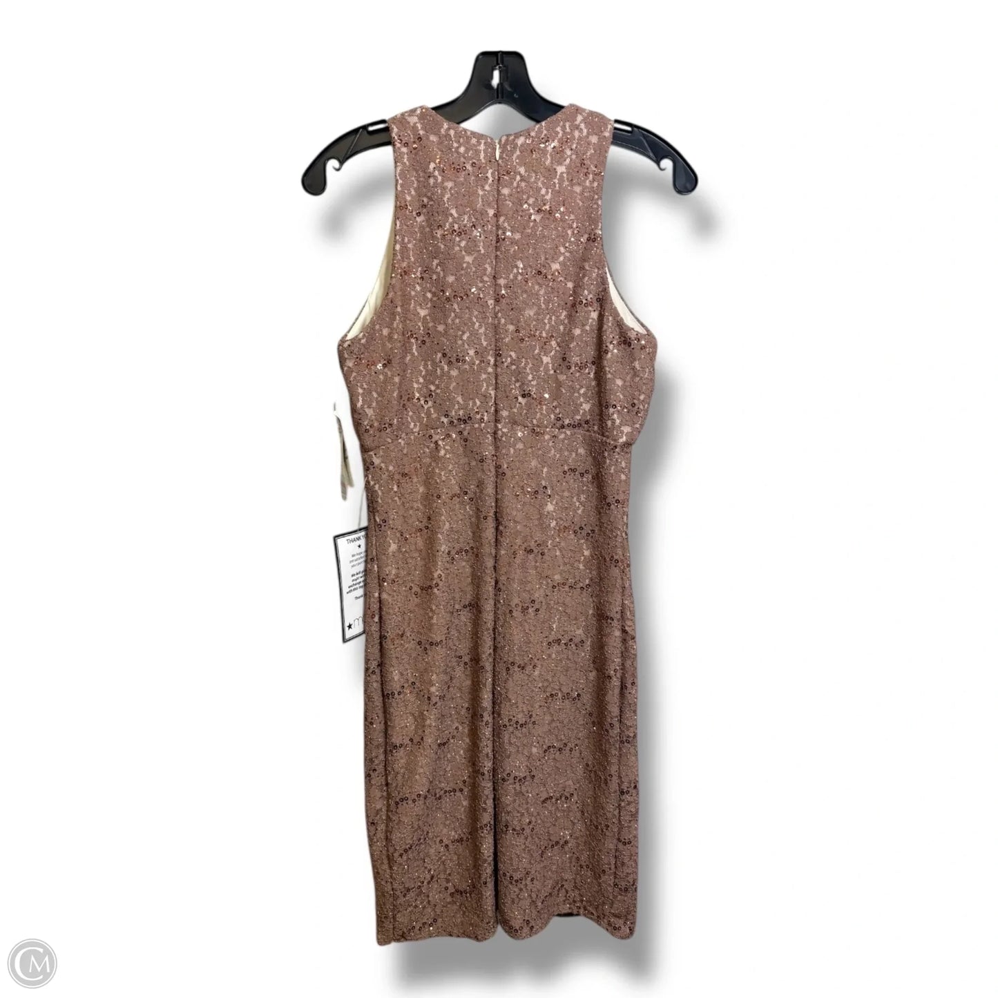 Dress Party Short By Clothes Mentor In Gold, Size: 8