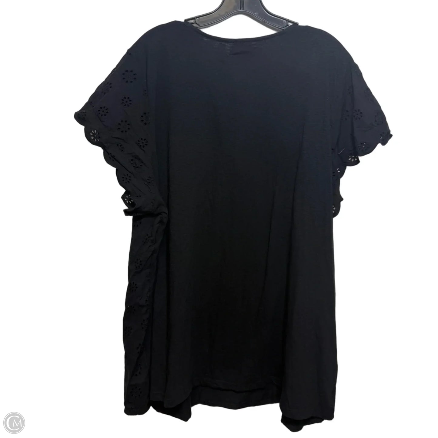 Top Short Sleeve By Lane Bryant In Black, Size: 22