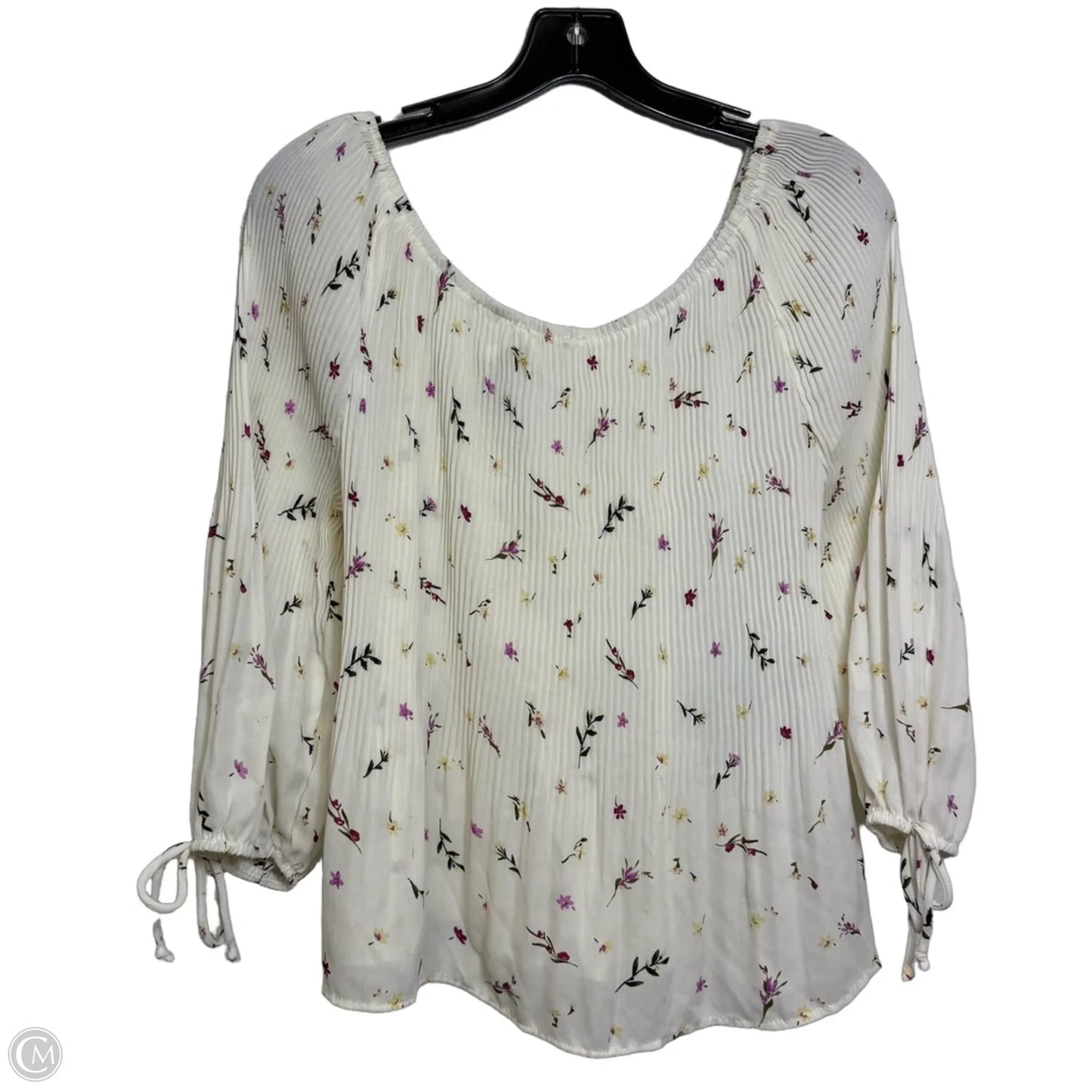 Top Long Sleeve By June & Hudson In Floral Print, Size: L