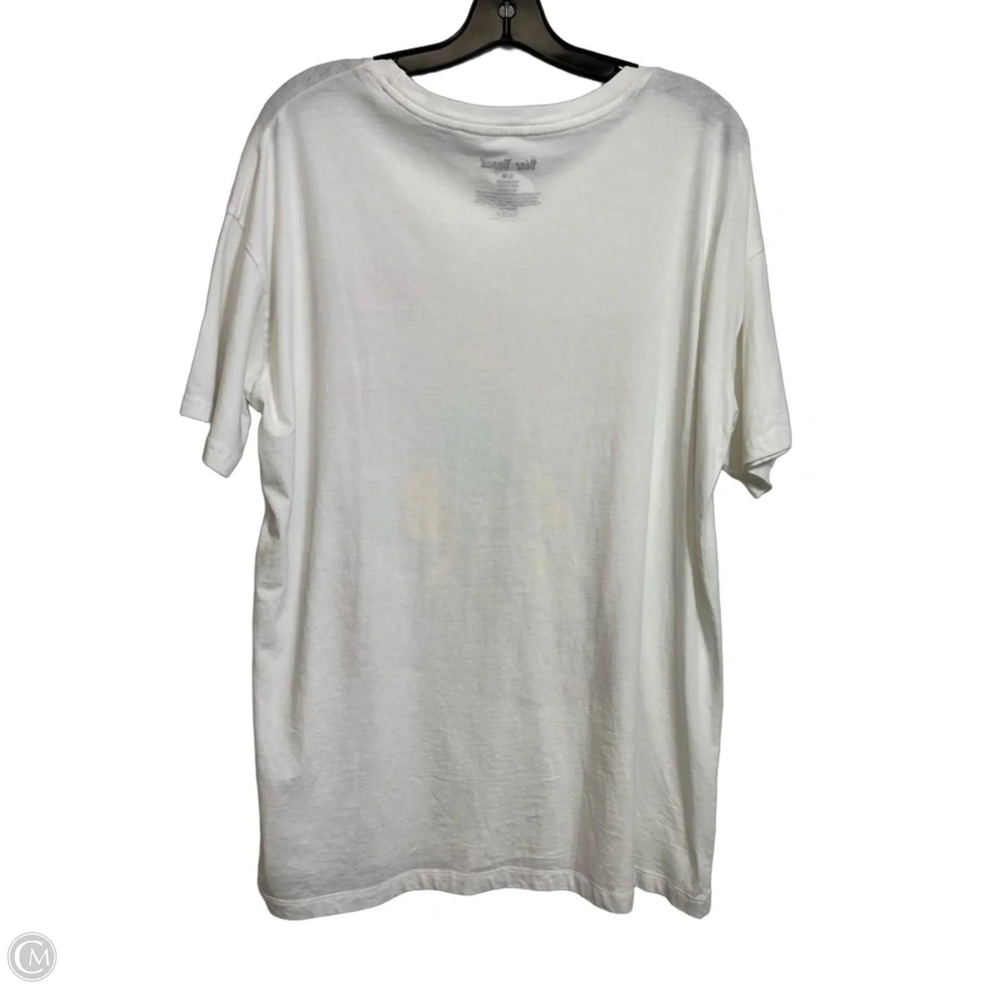 Top Short Sleeve By Clothes Mentor In White, Size: M