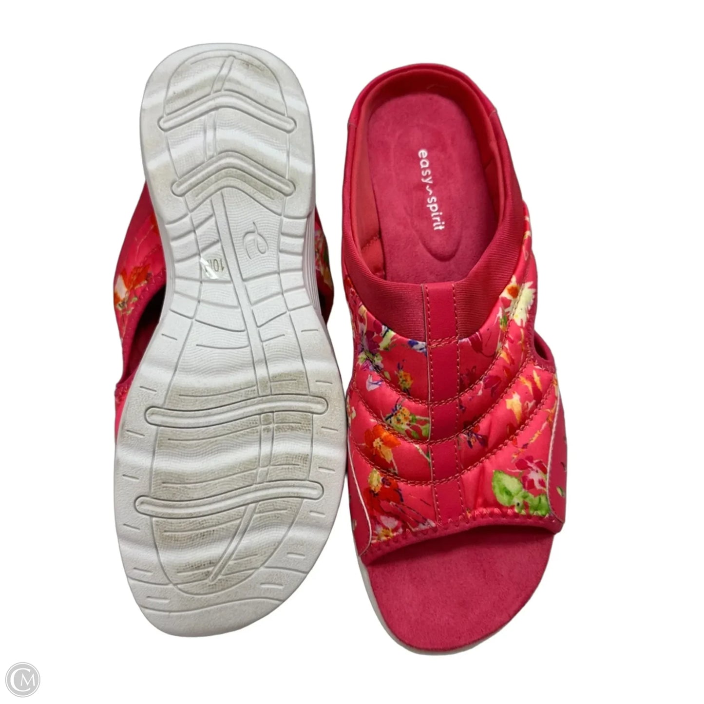 Sandals Flip Flops By Easy Spirit In Pink, Size: 10
