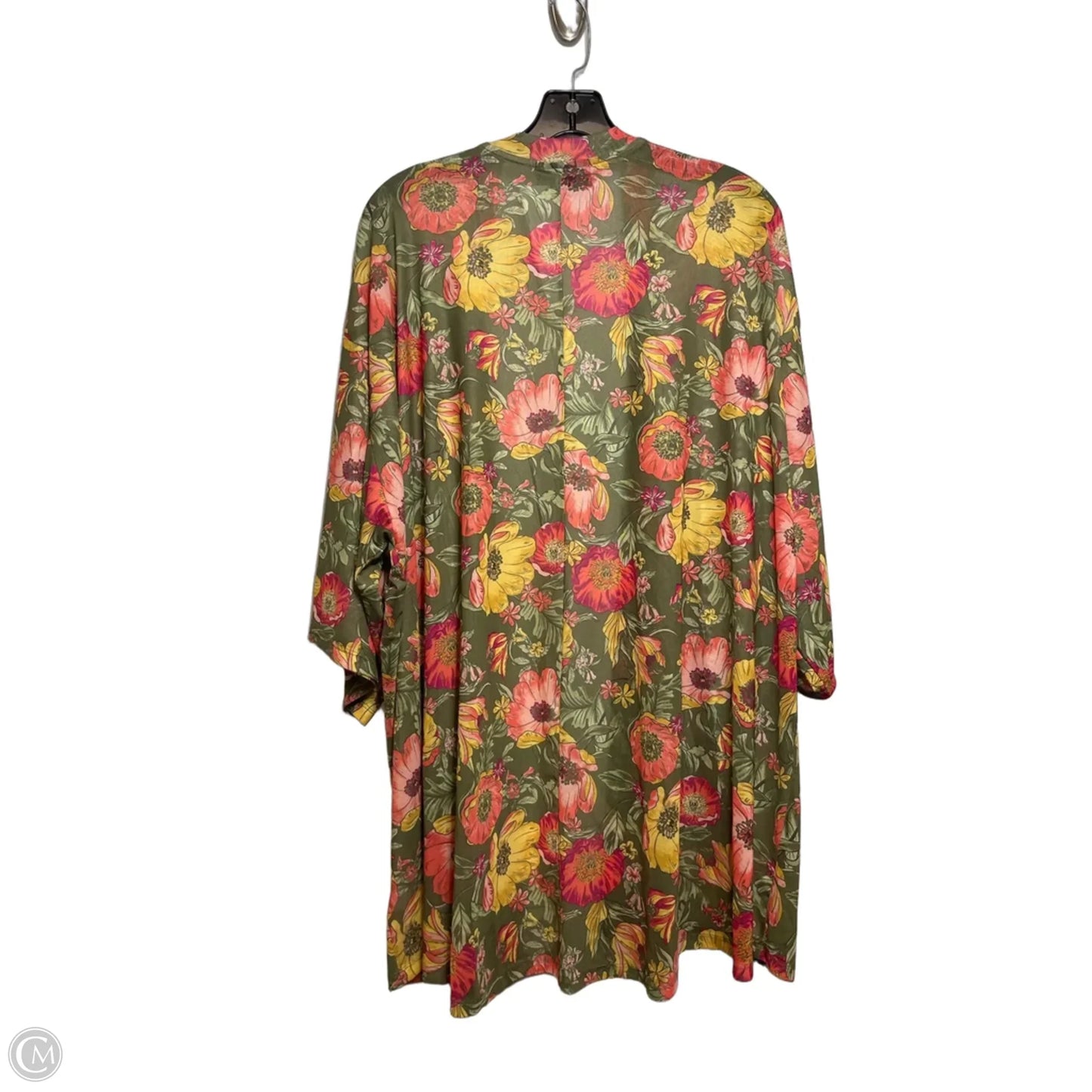 Cardigan By Lane Bryant In Floral Print, Size: 22