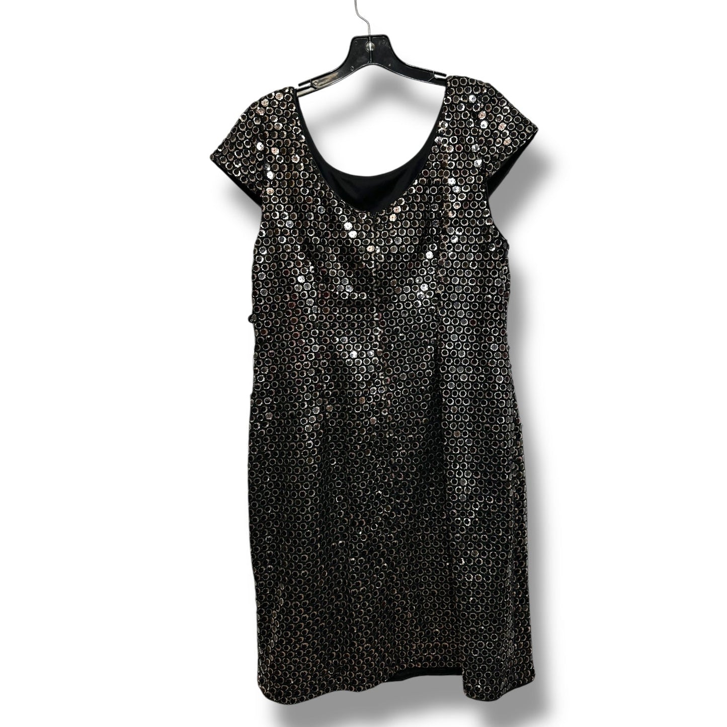 Dress Party Short By Adrianna Papell In Black, Size: 14