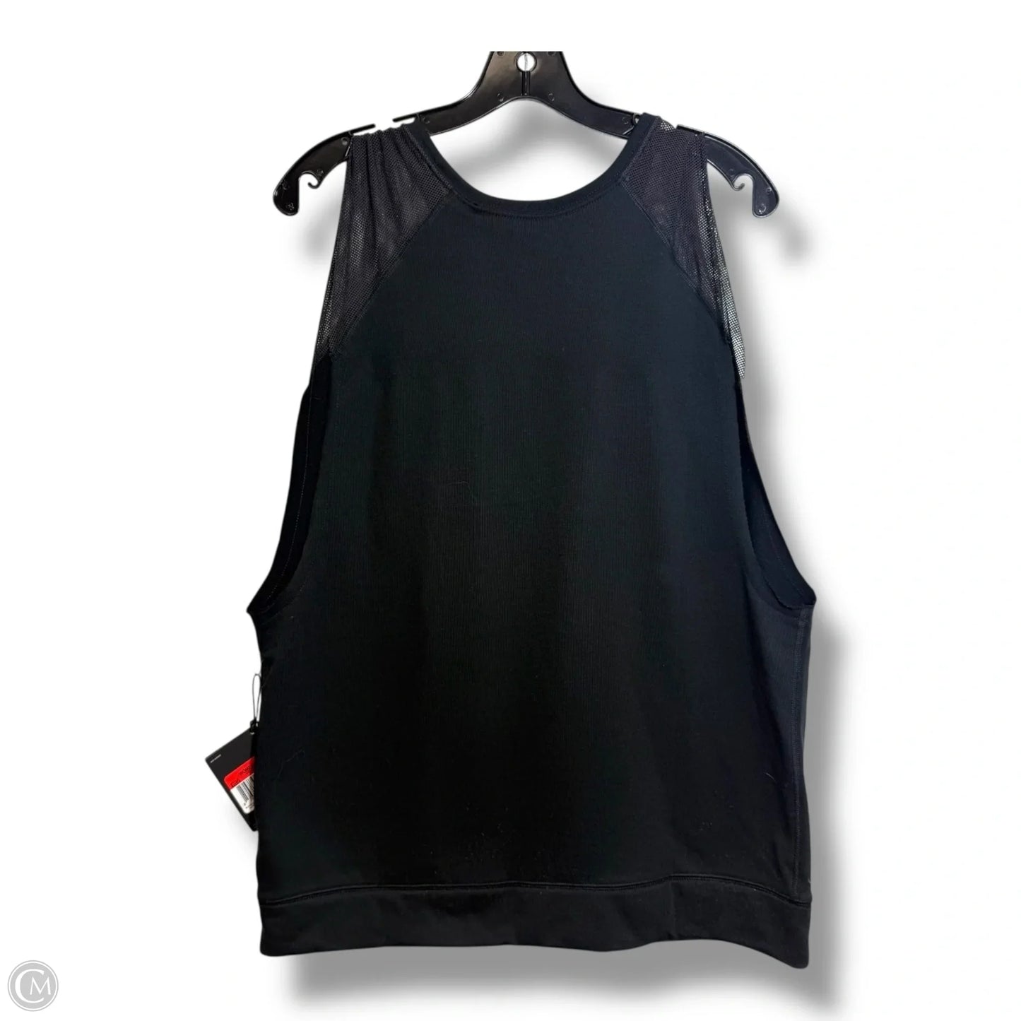 Athletic Tank Top By Nike Apparel In Black, Size: L