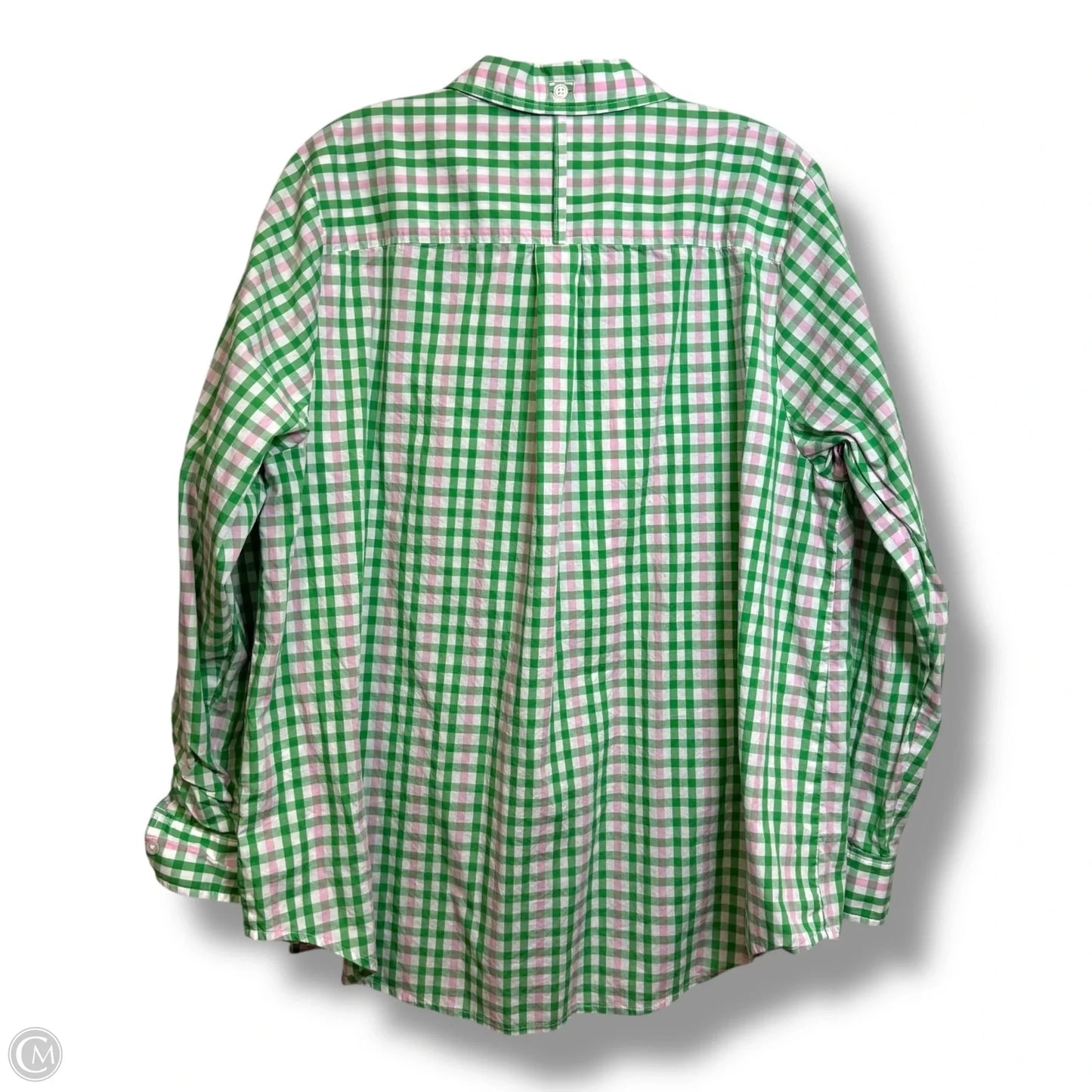 Top Long Sleeve By On 34th In Checkered Pattern, Size: 2x
