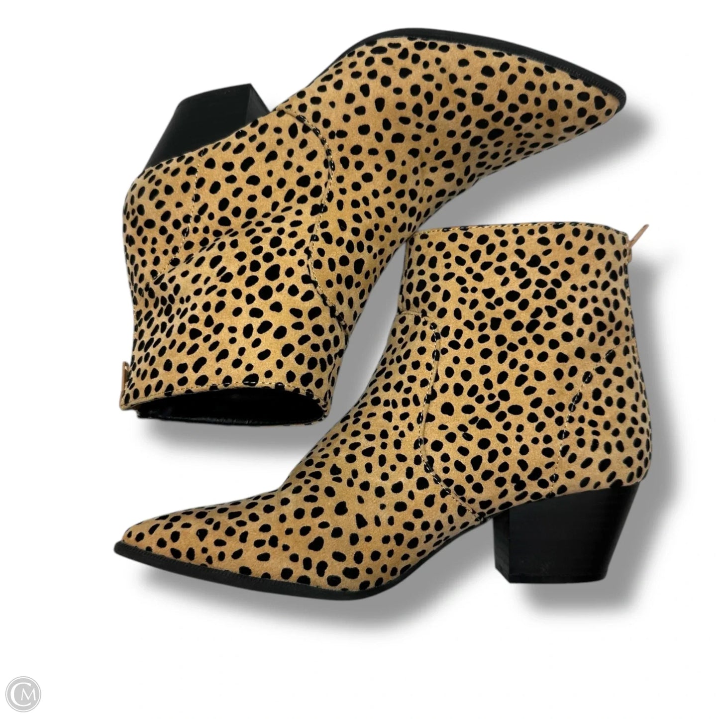 Boots Ankle Flats By Qupid In Leopard Print, Size: 7