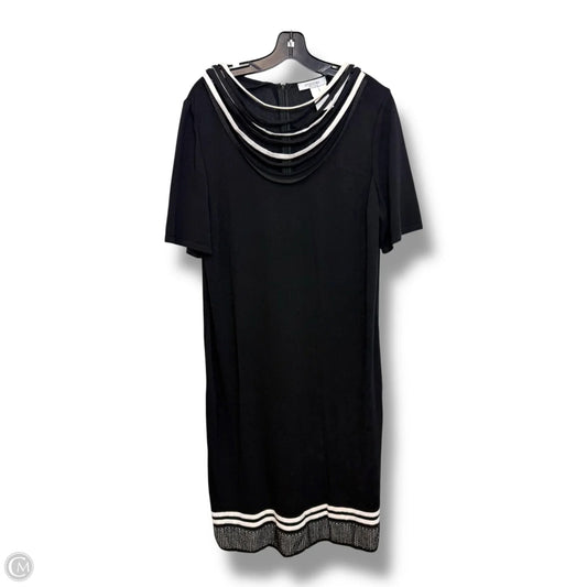 Dress Casual Short By Clothes Mentor In Black & White, Size: 16