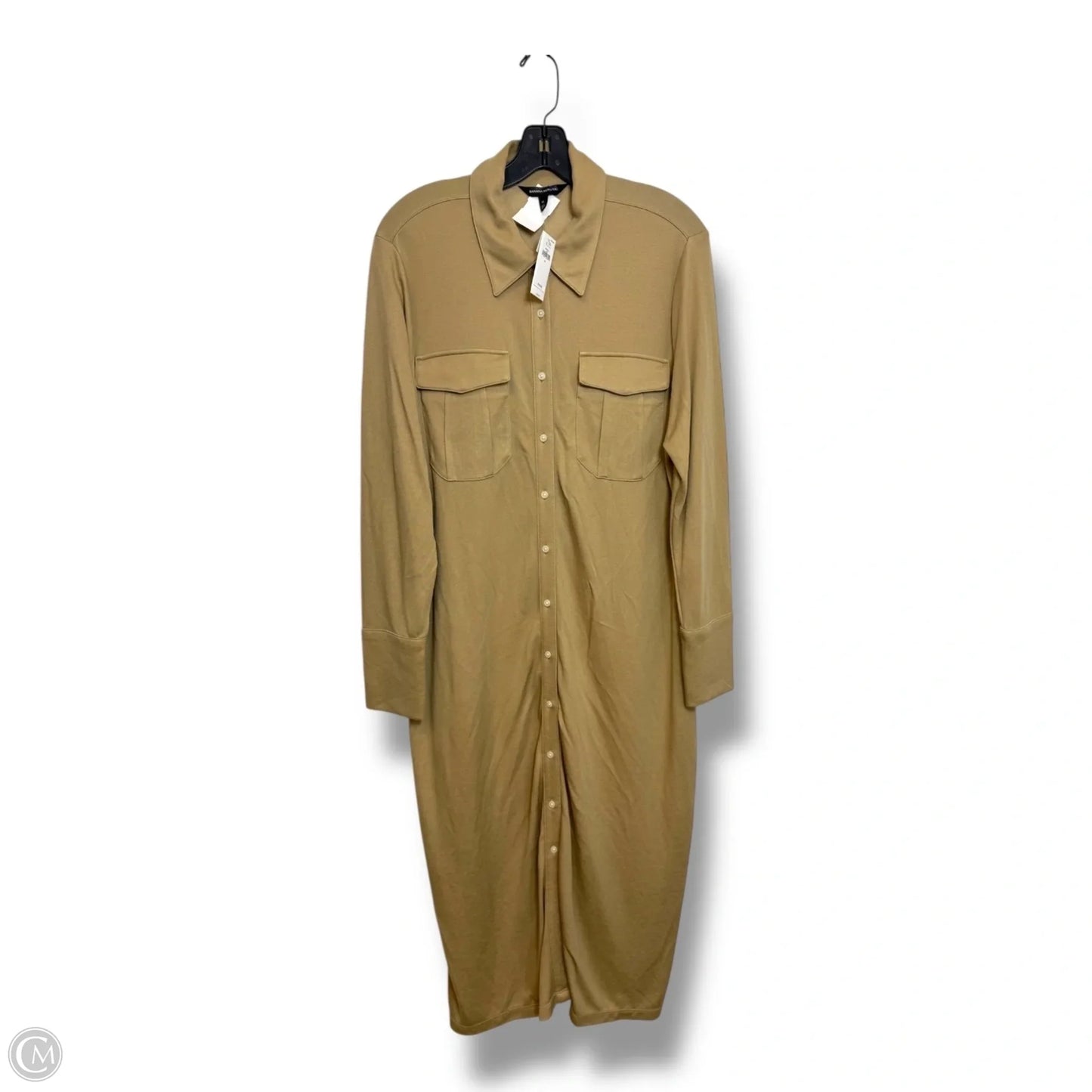 Dress Casual Maxi By Banana Republic In Gold, Size: Xl