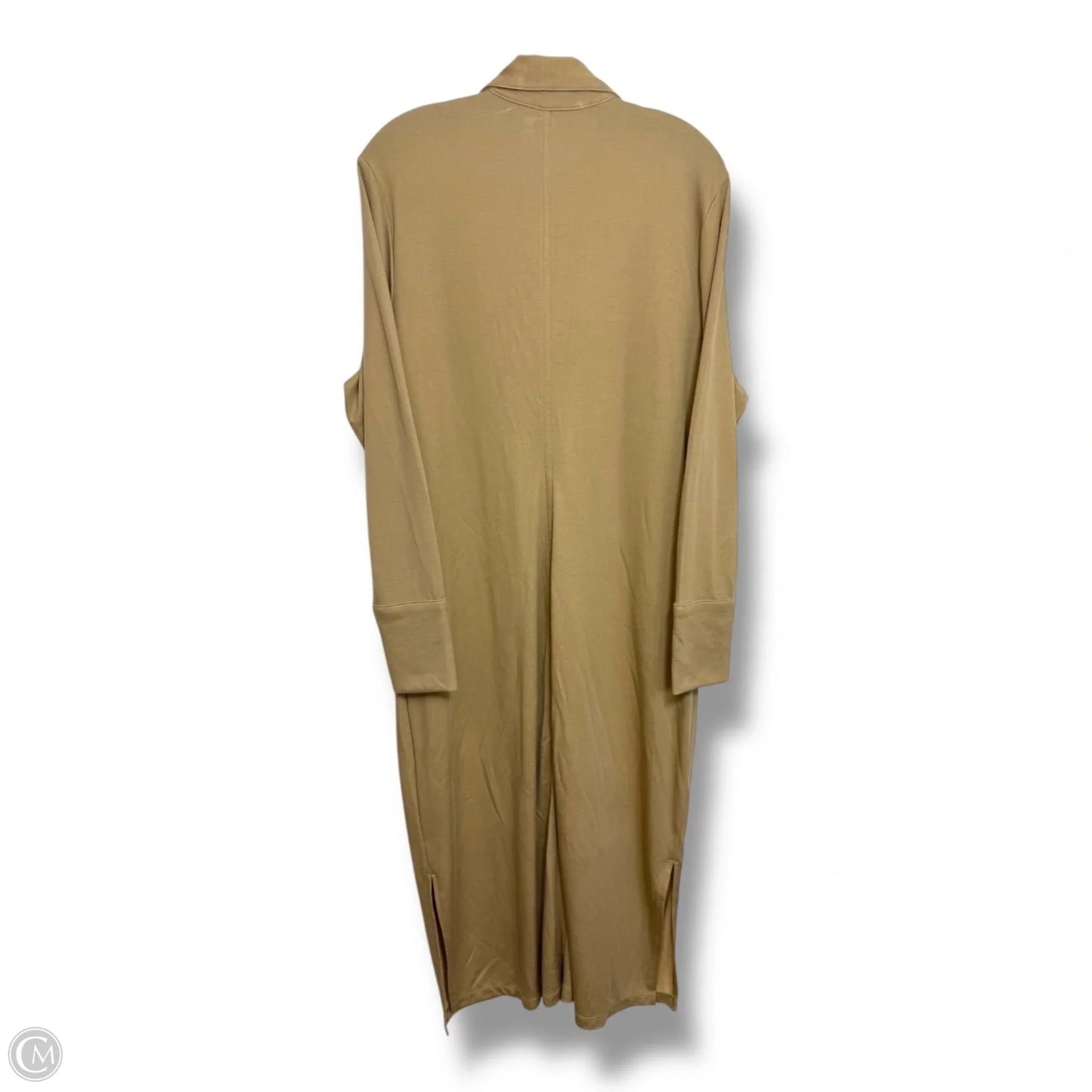 Dress Casual Maxi By Banana Republic In Gold, Size: Xl