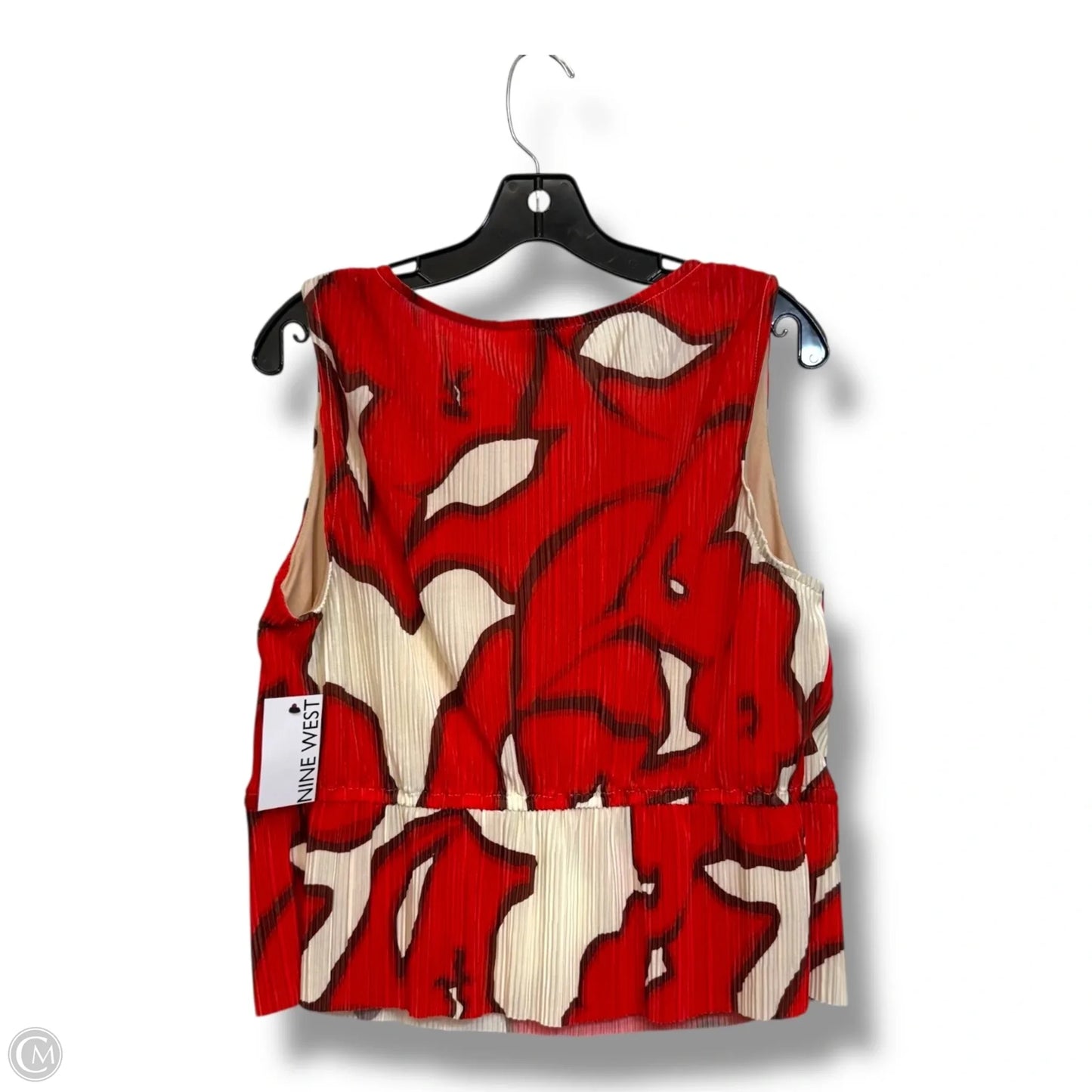 Top Sleeveless By Nine West In Red, Size: L