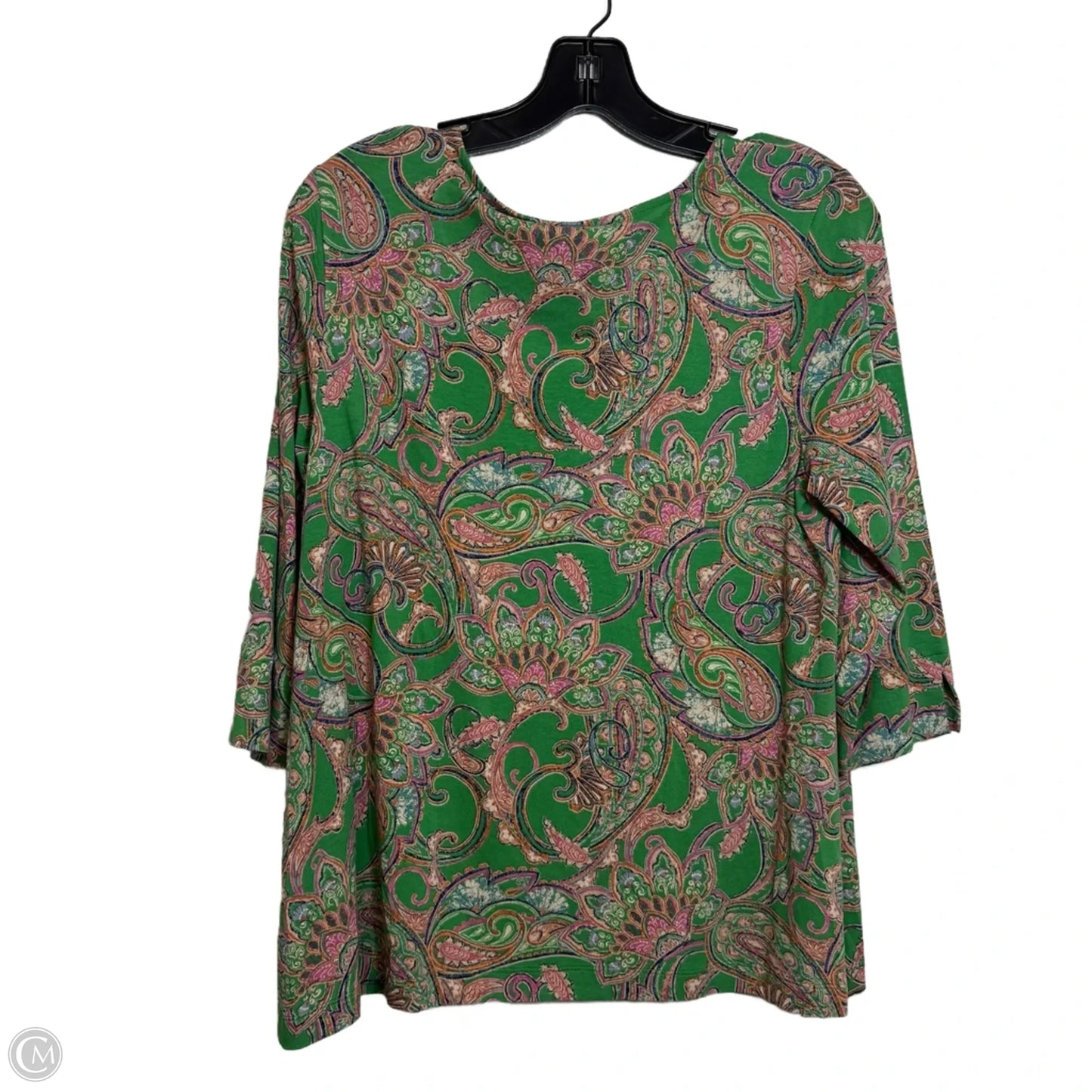 Top Long Sleeve By J. Jill In Paisley Print, Size: S