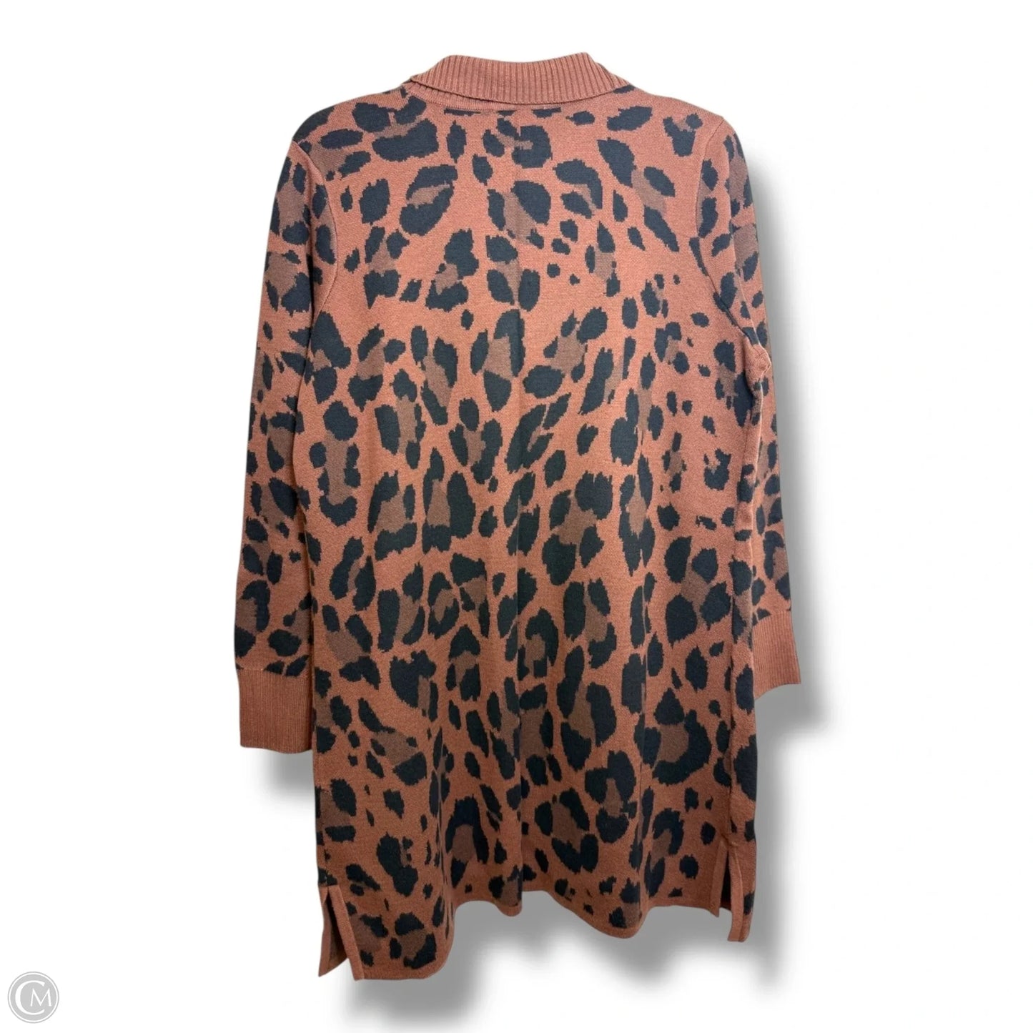 Cardigan By Clothes Mentor In Animal Print, Size: L