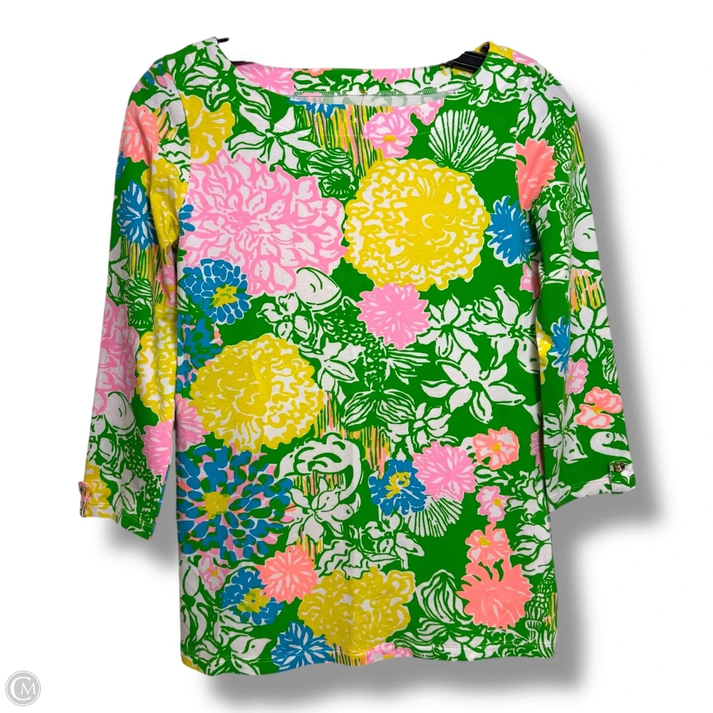 Top Long Sleeve Designer By Lilly Pulitzer In Multi-colored, Size: Xs