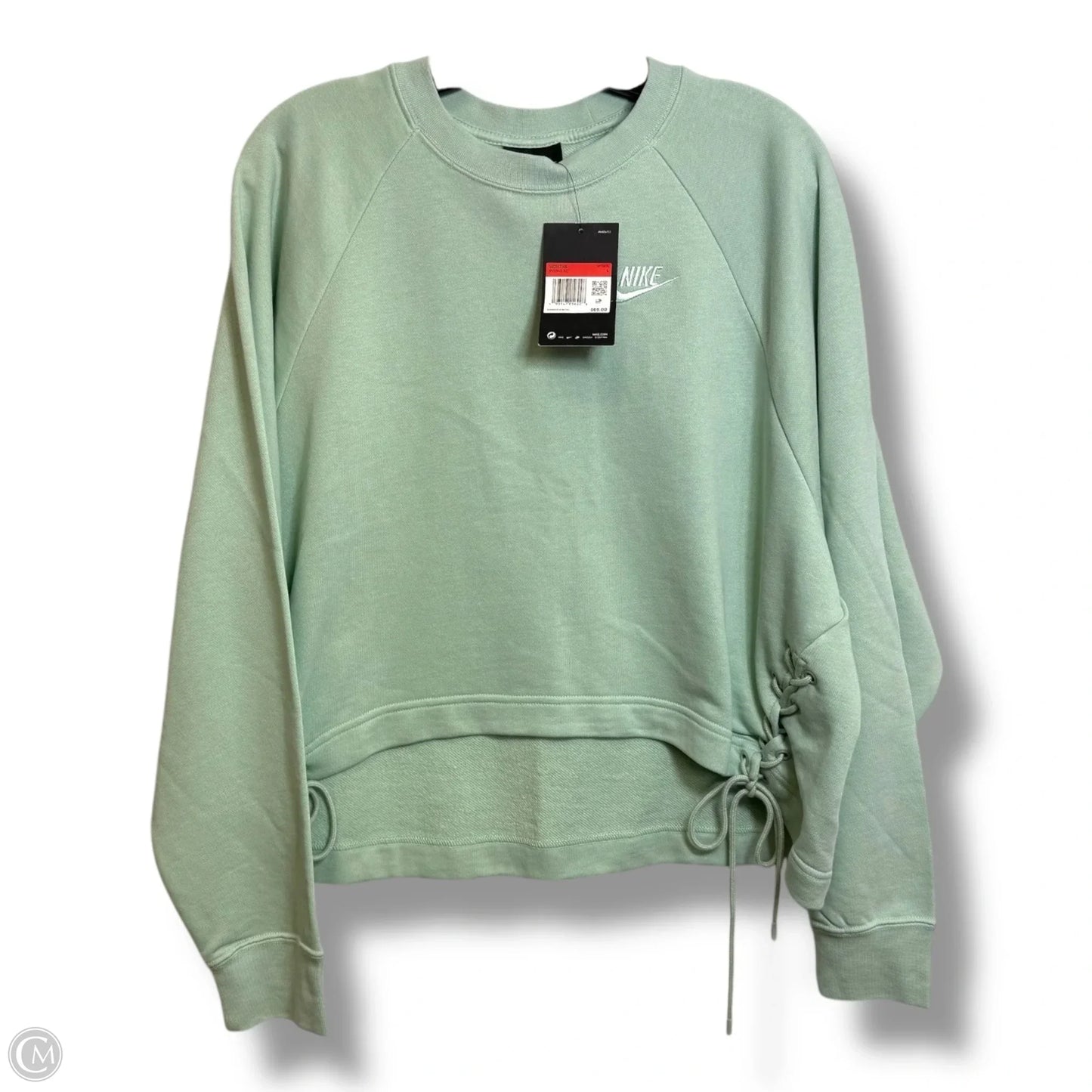 Loose fit Sweatshirt Crewneck By Nike In Green, Size: L
