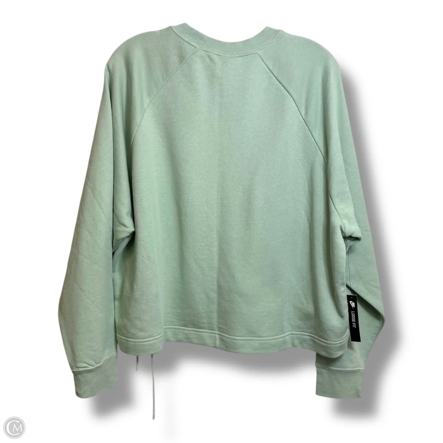 Loose fit Sweatshirt Crewneck By Nike In Green, Size: L