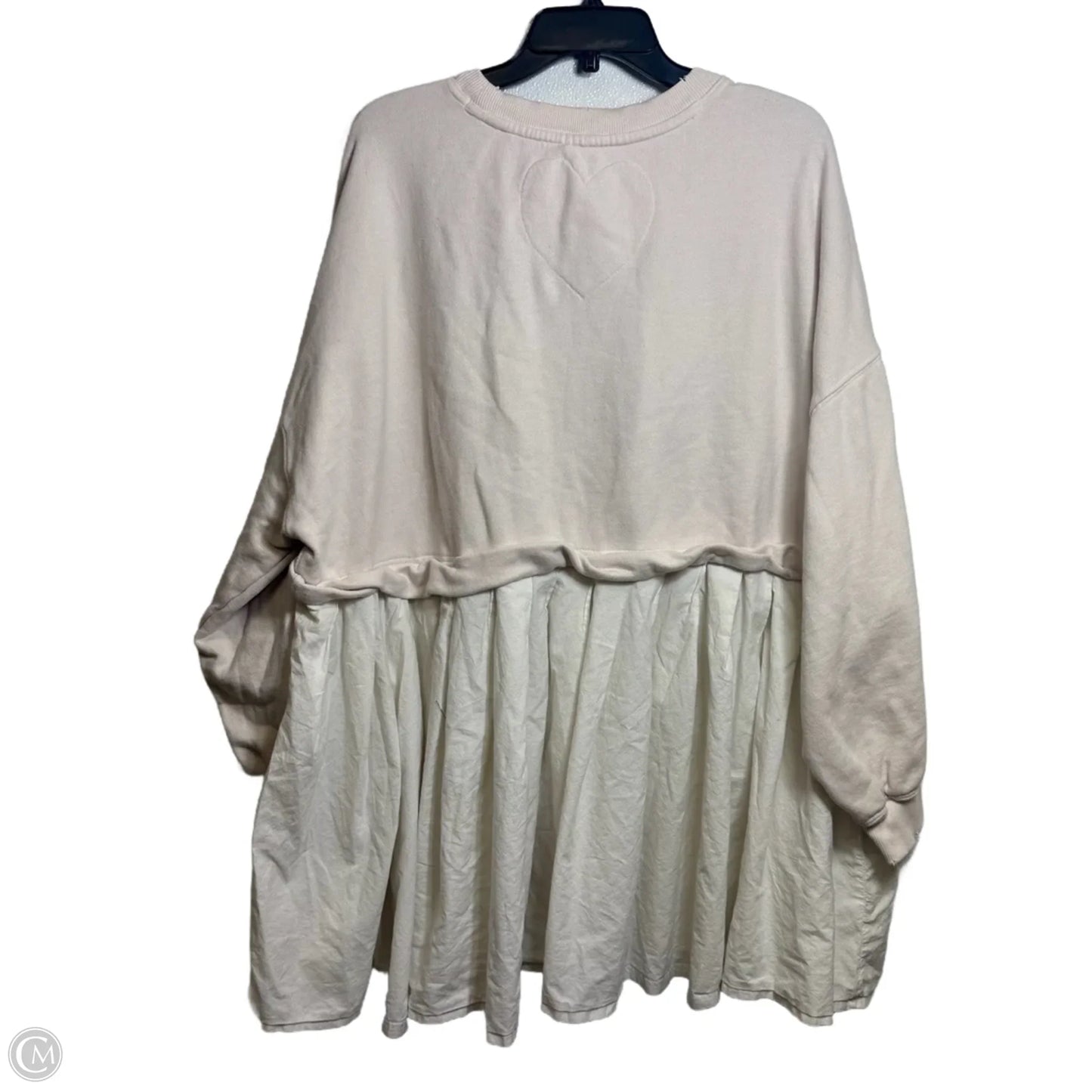 Top Long Sleeve By Free People In Cream, Size: L
