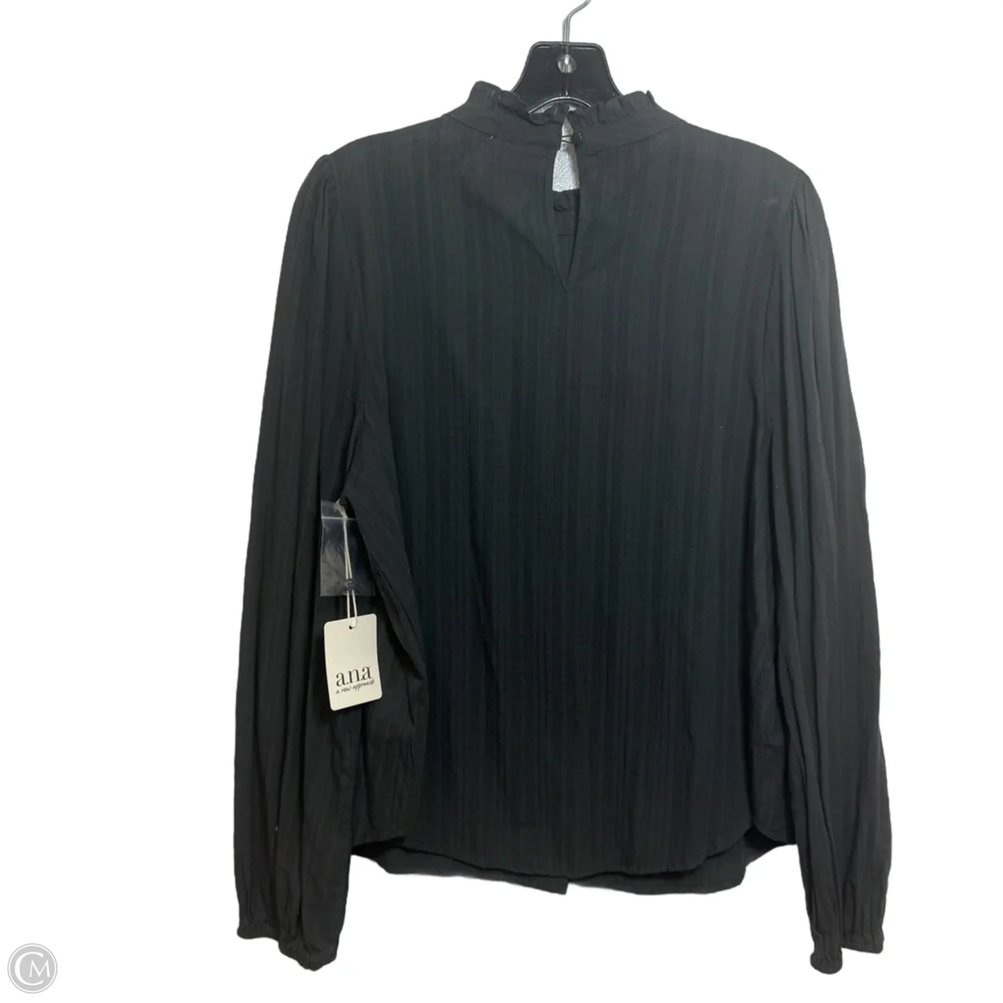Top Long Sleeve By Ana In Grey, Size: L
