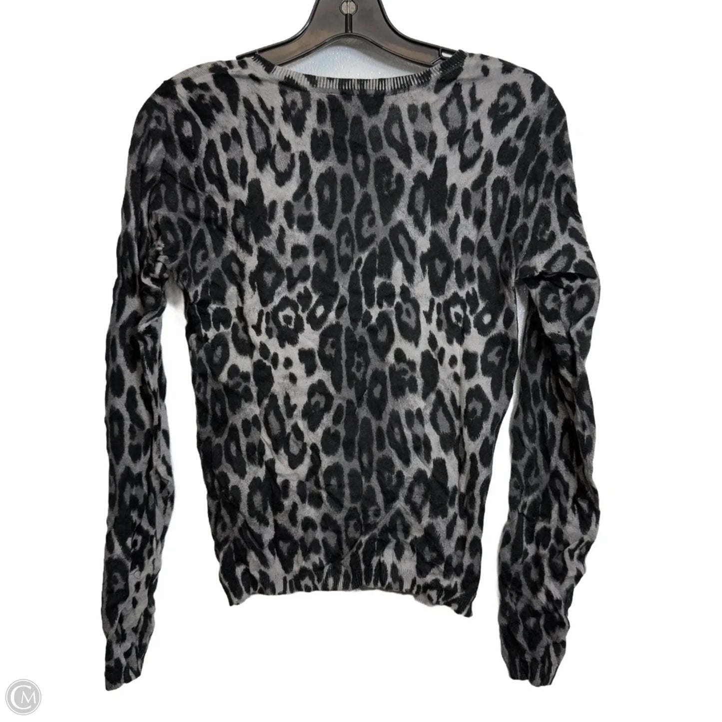 Cardigan By Clothes Mentor In Leopard Print, Size: S