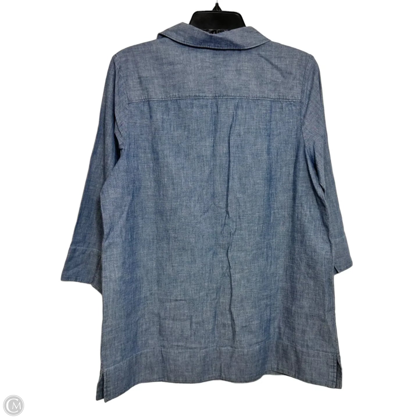 Top Long Sleeve By Lands End In Blue, Size: S