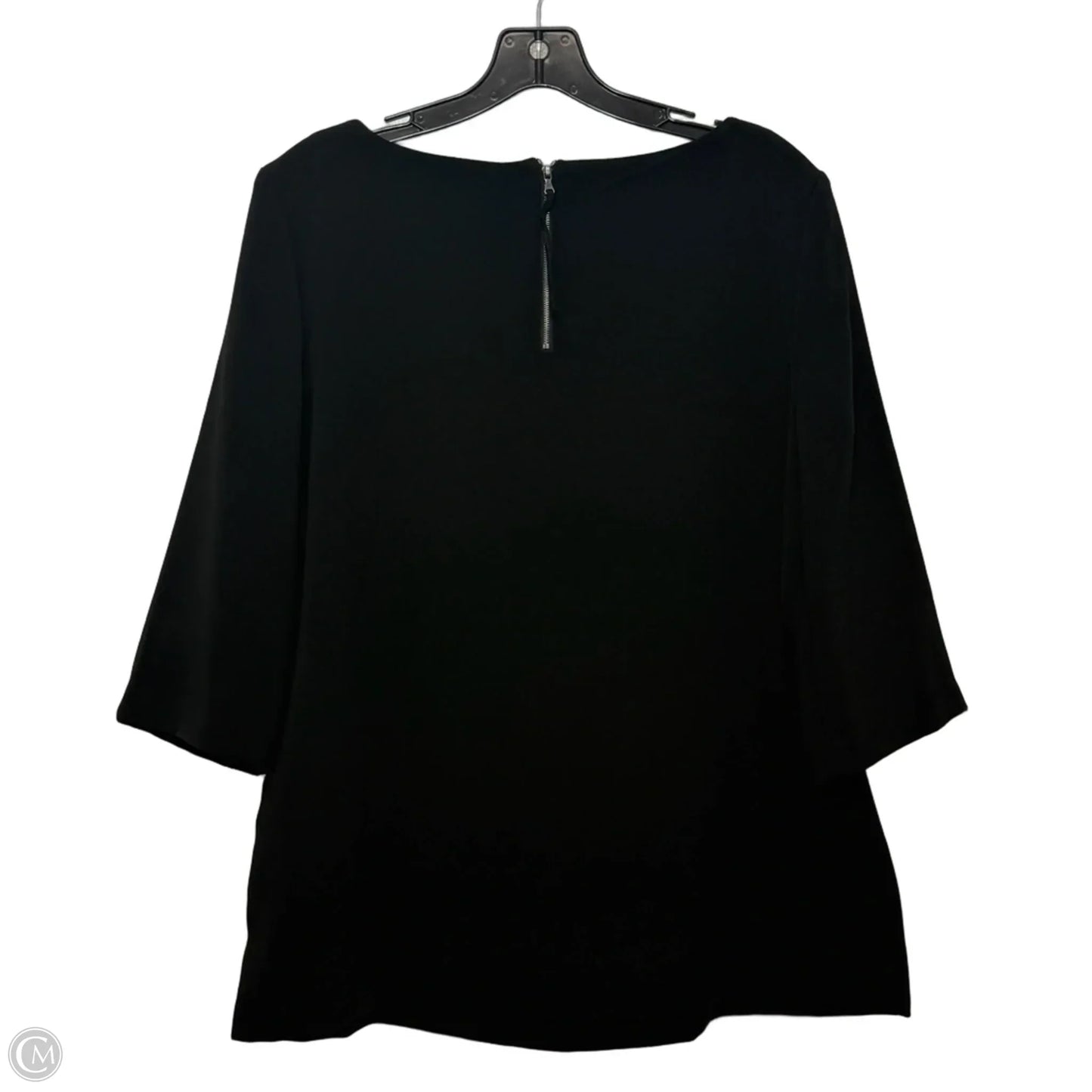 Top 3/4 Sleeve By Loft In Black, Size: Lp