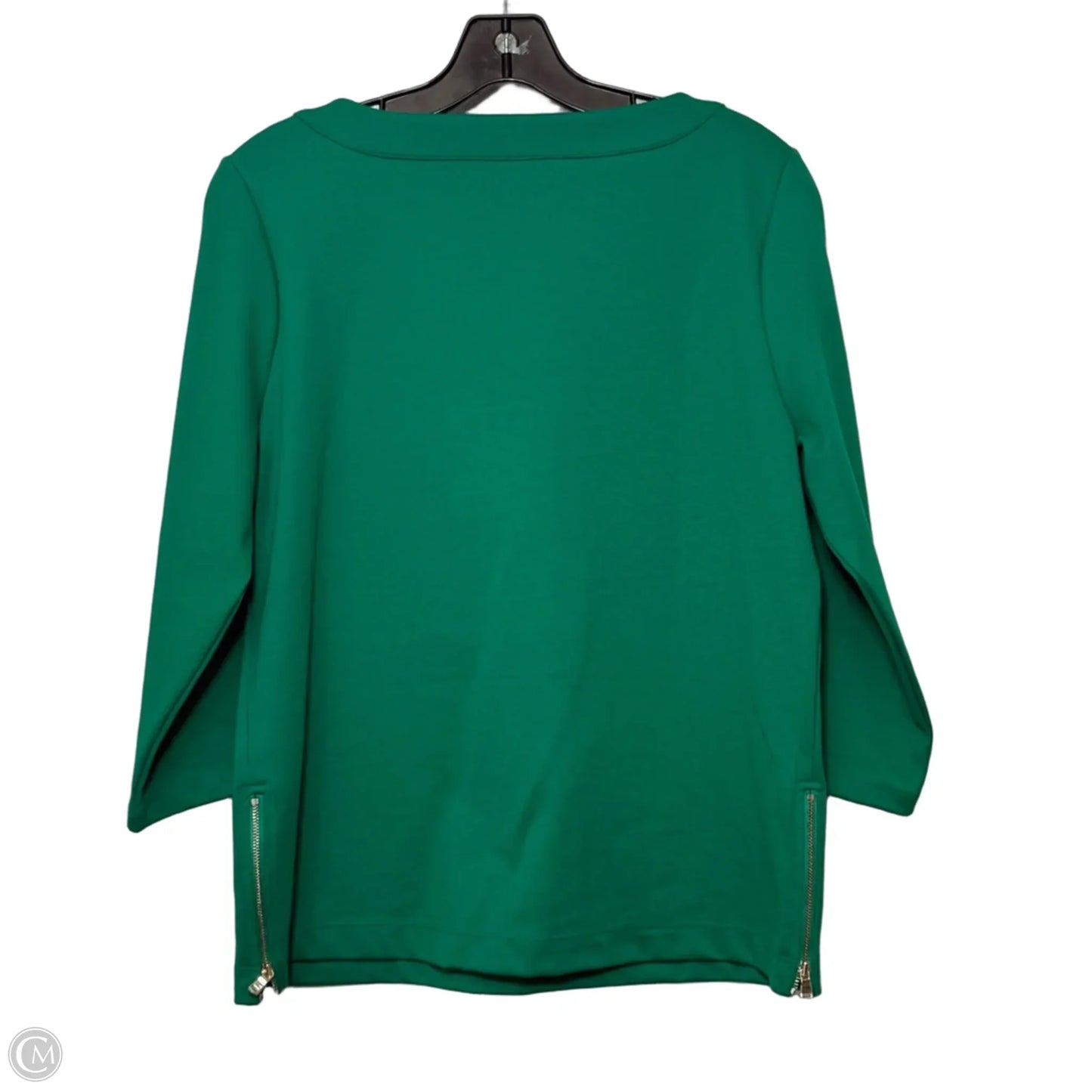 Top 3/4 Sleeve By Ann Taylor In Green, Size: Lp