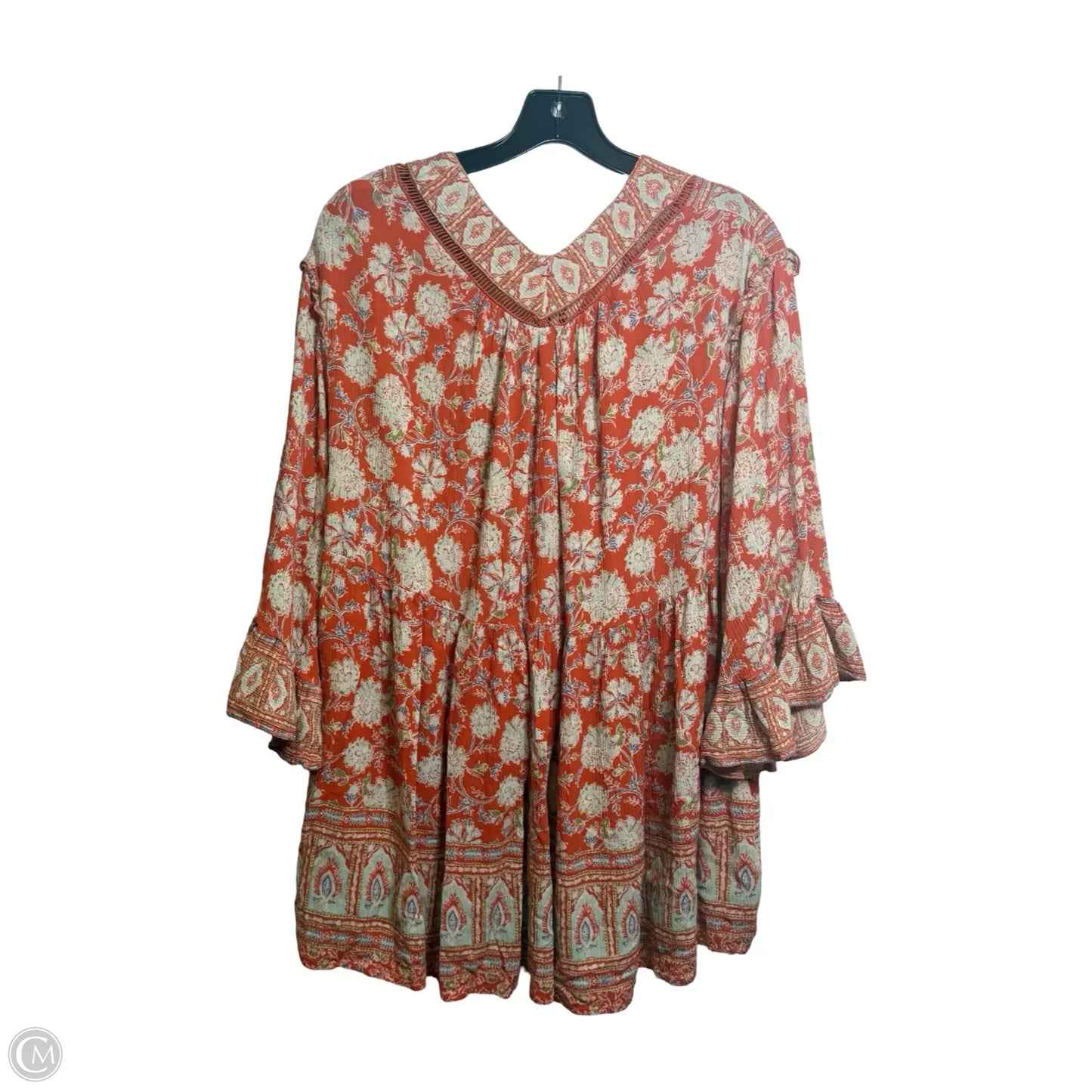 Top Long Sleeve By Free People In Orange, Size: L
