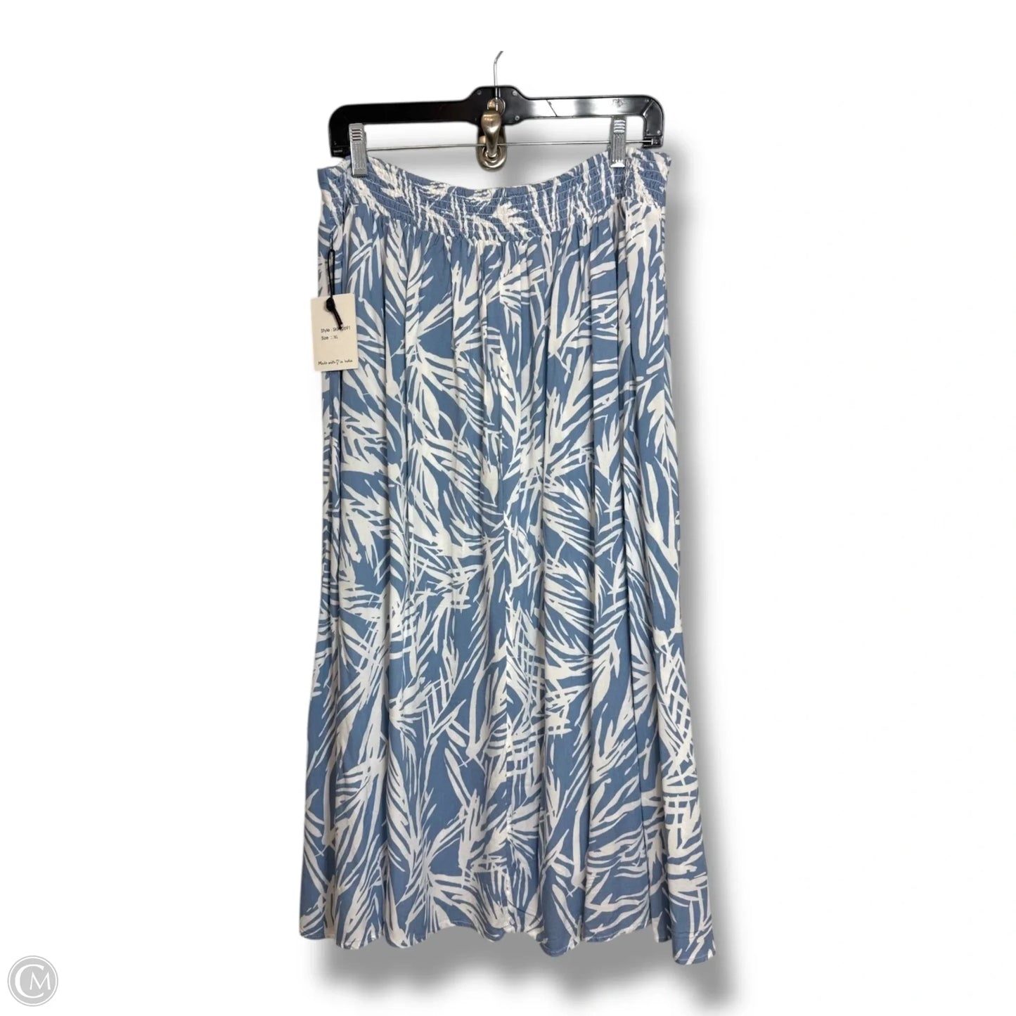 Skirt Midi By Japna In Blue, Size: Xl