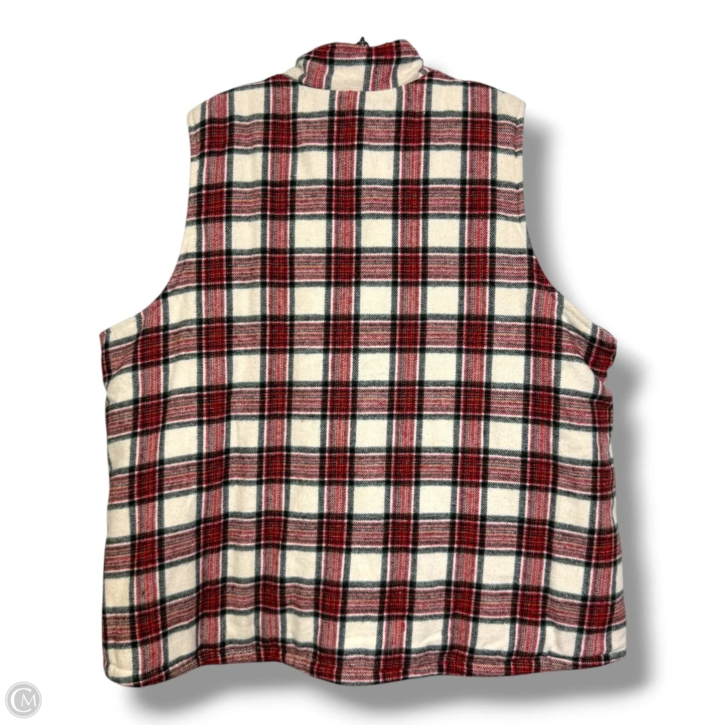 Vest Fleece By Maurices In Plaid Pattern, Size: 2x