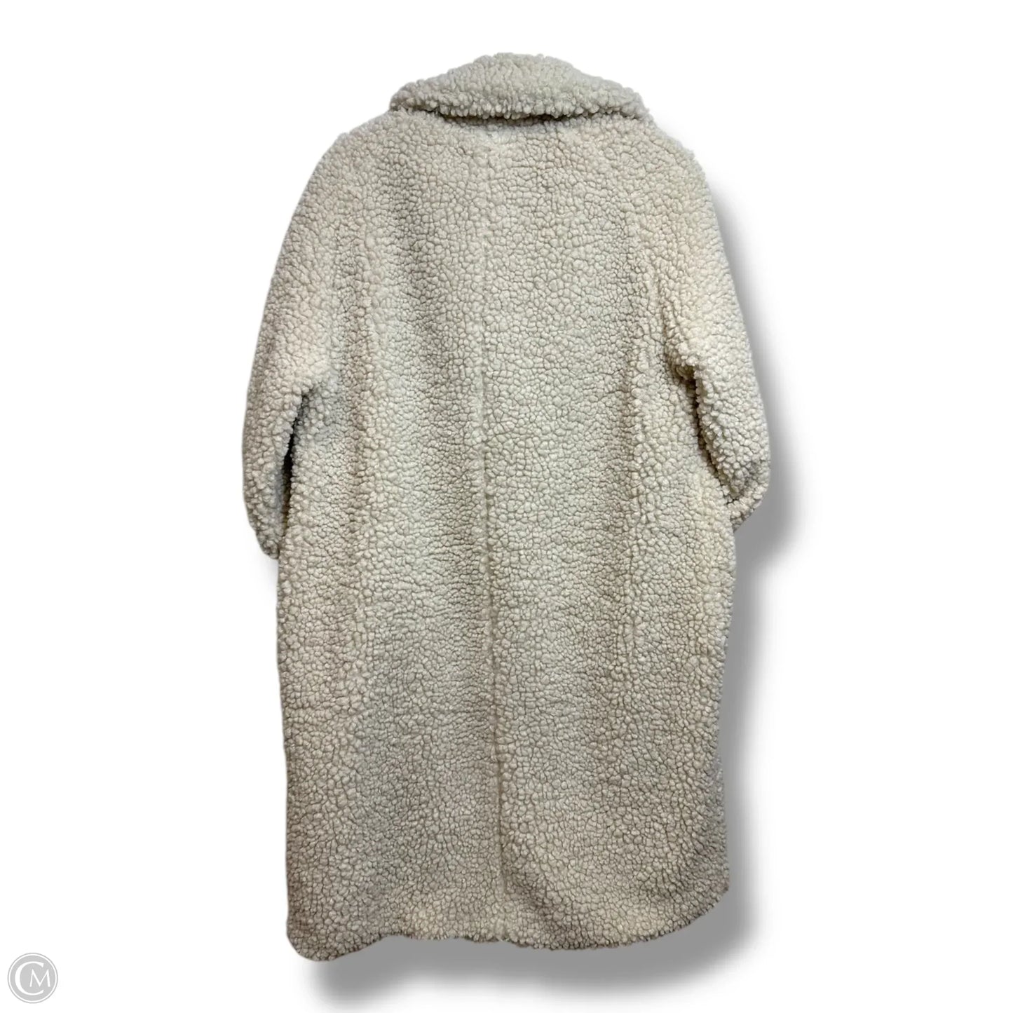 Coat Faux Fur & Sherpa By Bcbgeneration In Beige, Size: L