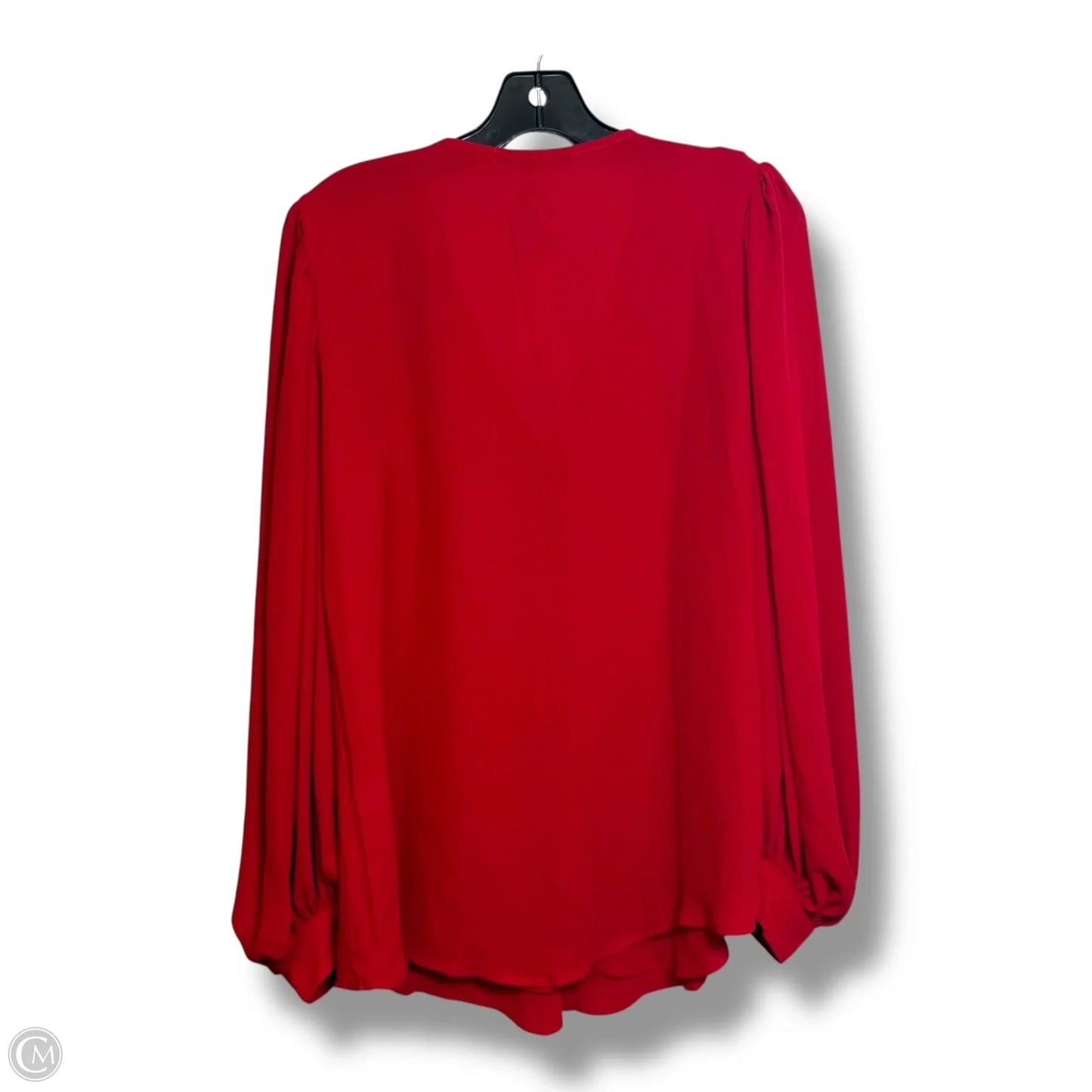 Top Long Sleeve By Clothes Mentor In Red, Size: M