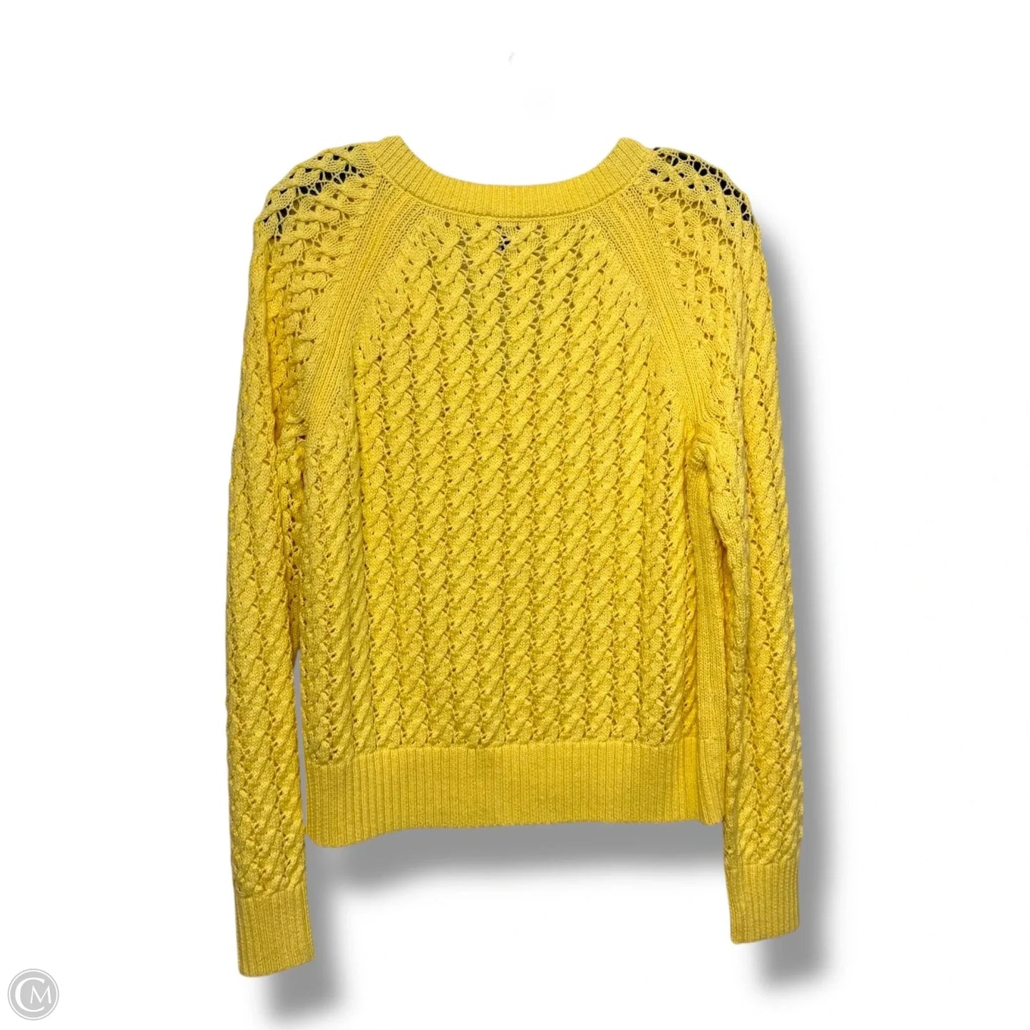Sweater By Talbots In Yellow, Size: M