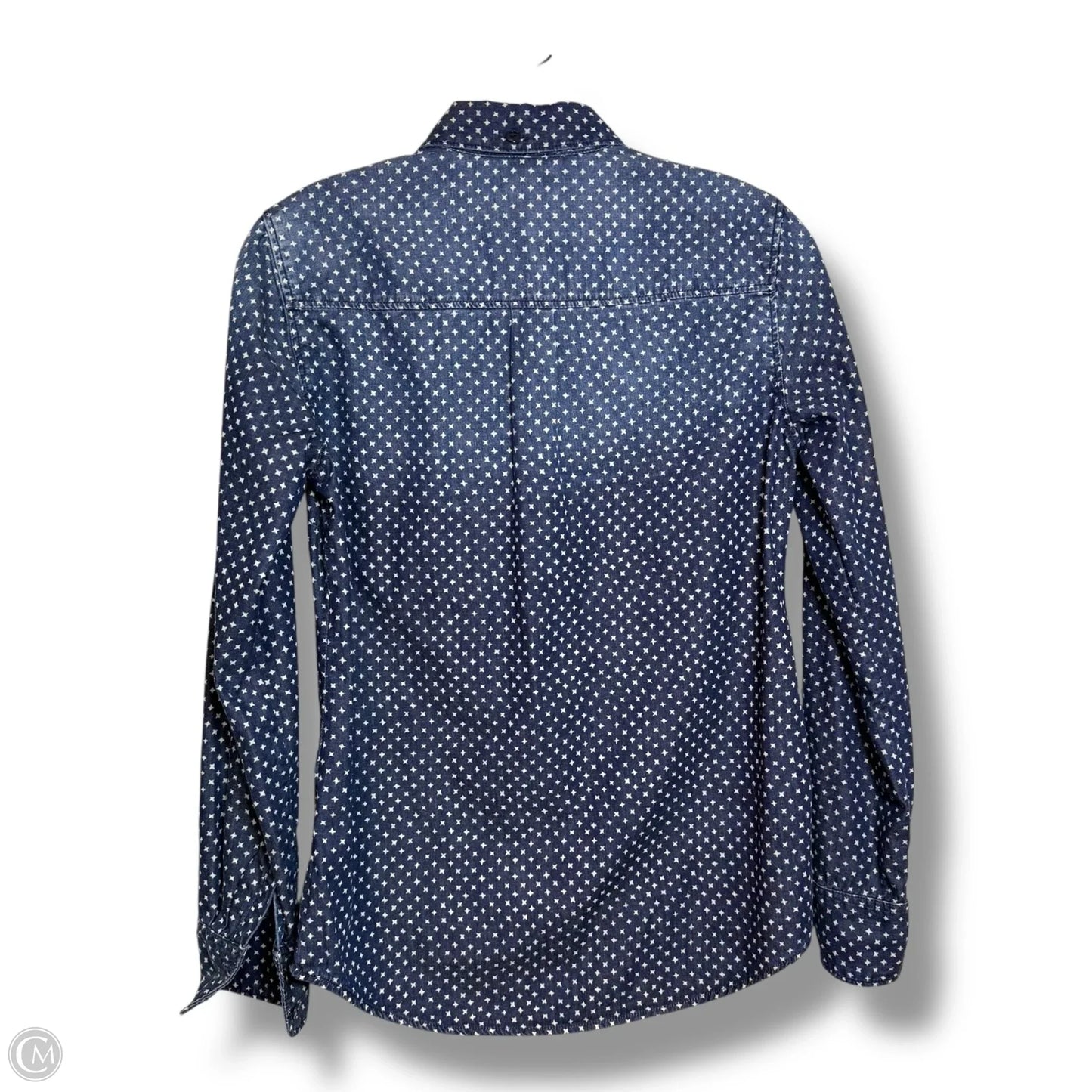 Top Long Sleeve By J. Crew In Blue & Brown, Size: 2