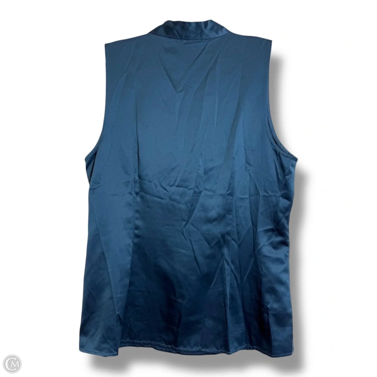 Top Sleeveless By Ann Taylor In Teal, Size: L