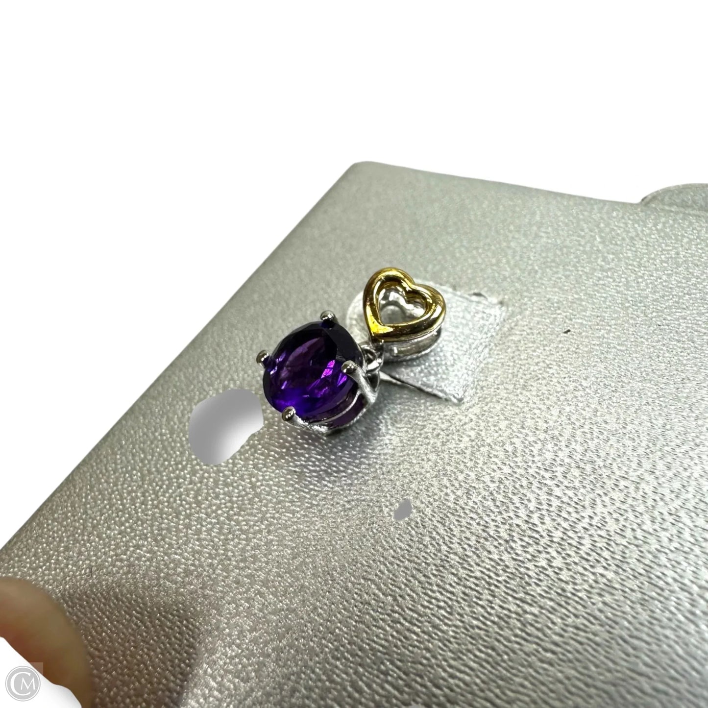 AMETHYST EARRING 10KYG & STERLING SILVER Earrings Stud By Clothes Mentor